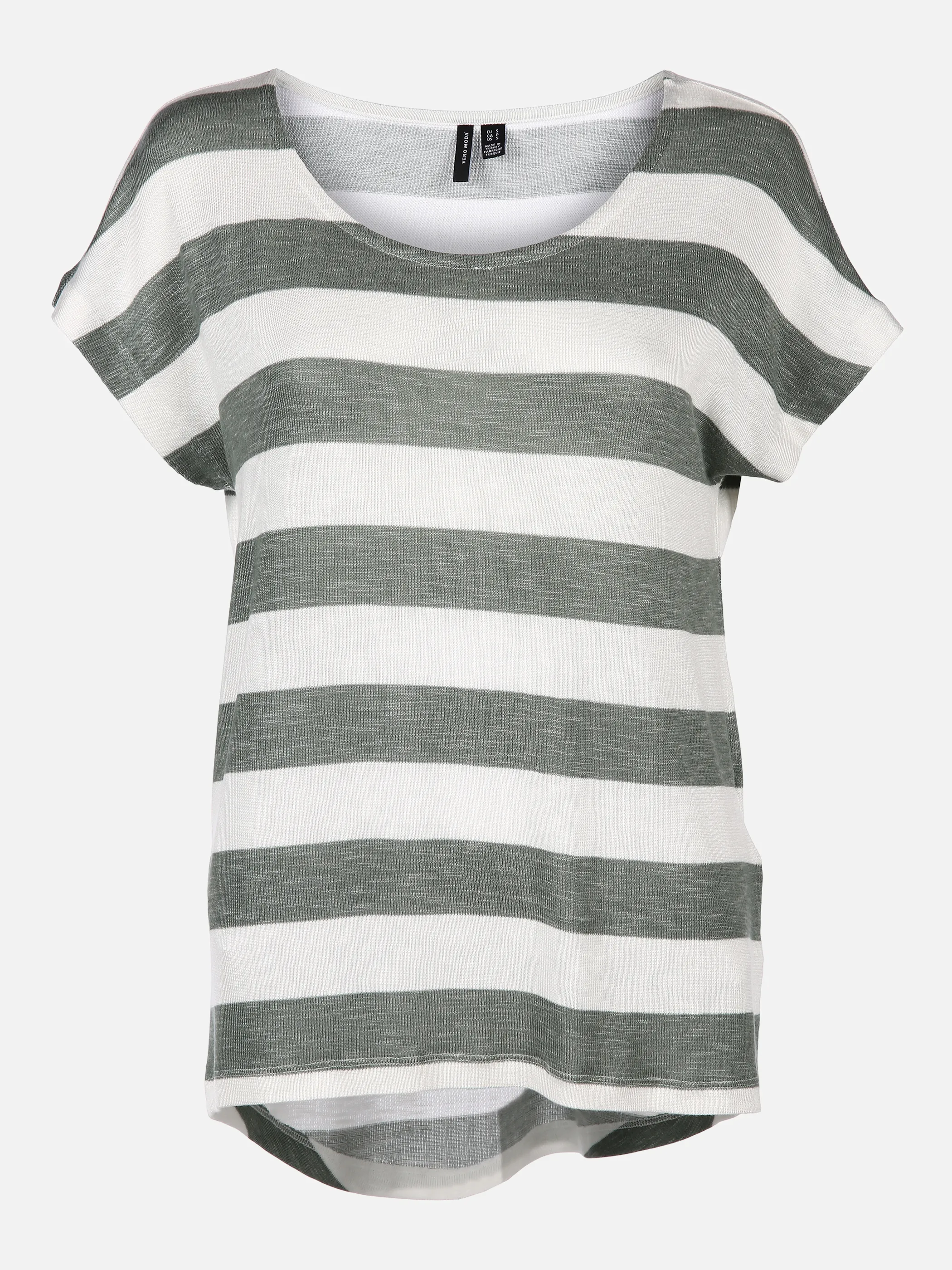 Vero Moda 10190017 VMWIDE STRIPE S/L TOP Weiß 829850 224196021 1