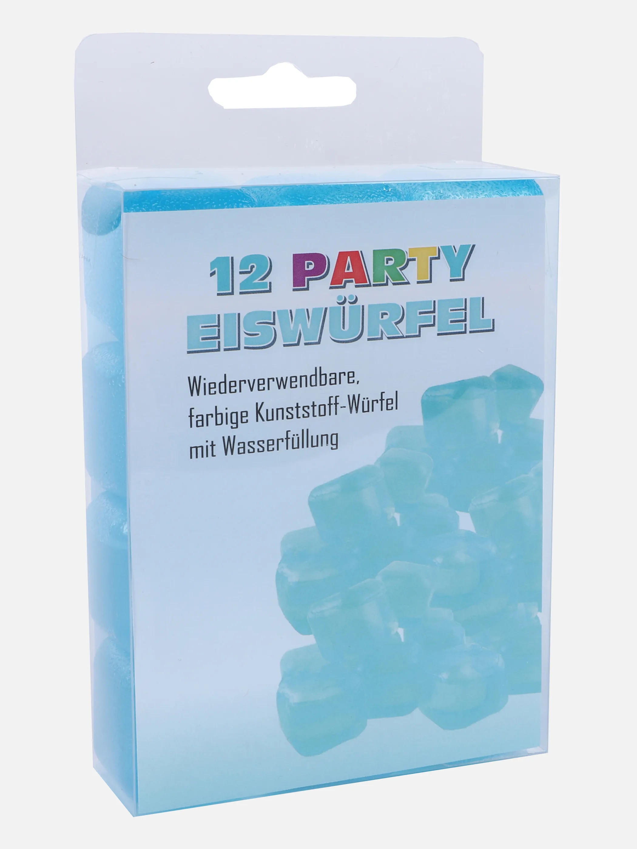 Deko Artikel Partyeiswürfel türkis 12er Set Blau 862052 BUNT 1