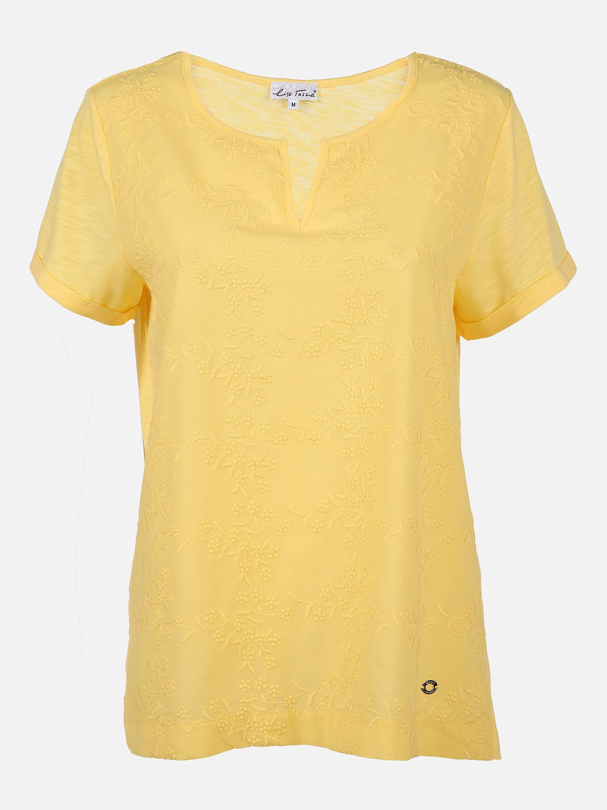 Lisa Tossa Da-Shirt mit Stickerei Gelb 812026 SUN YELLOW 1