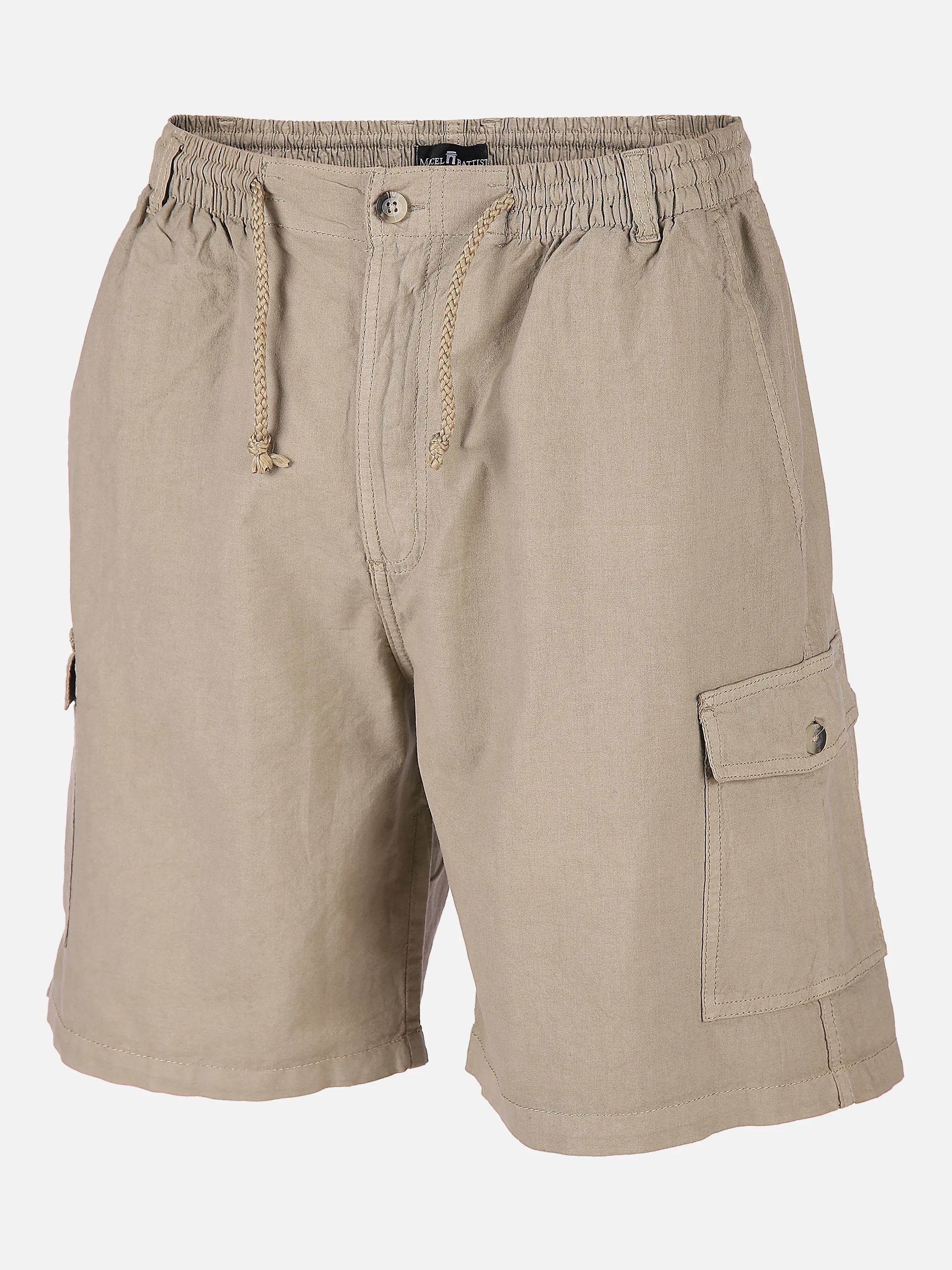 Marcel Battiston He. Cotton Sheeting Short Grau 834531 GRAU 1