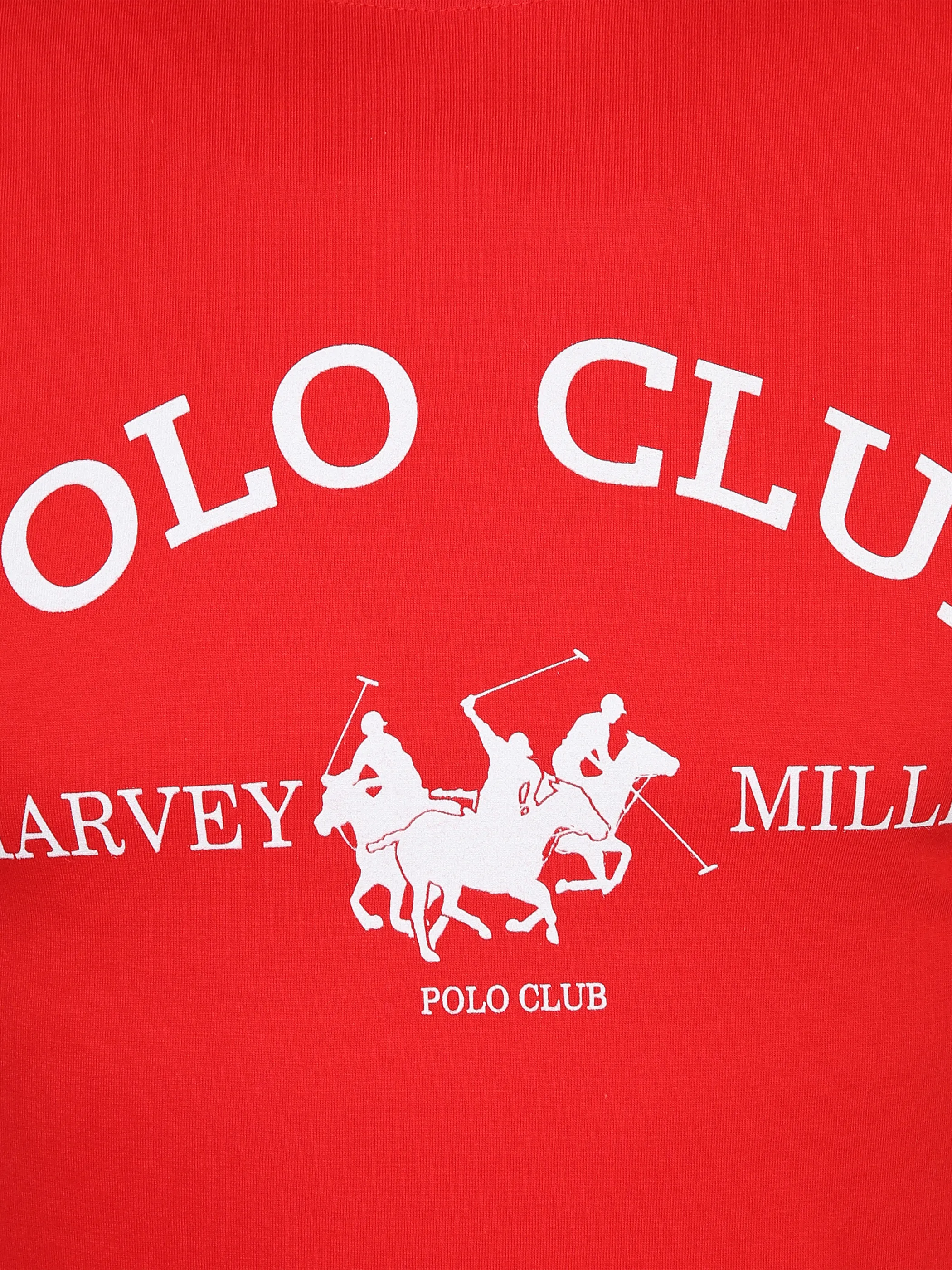 Harvey Miller He. T-Shirt 1/2 Arm Logo Rot 882848 RED 3