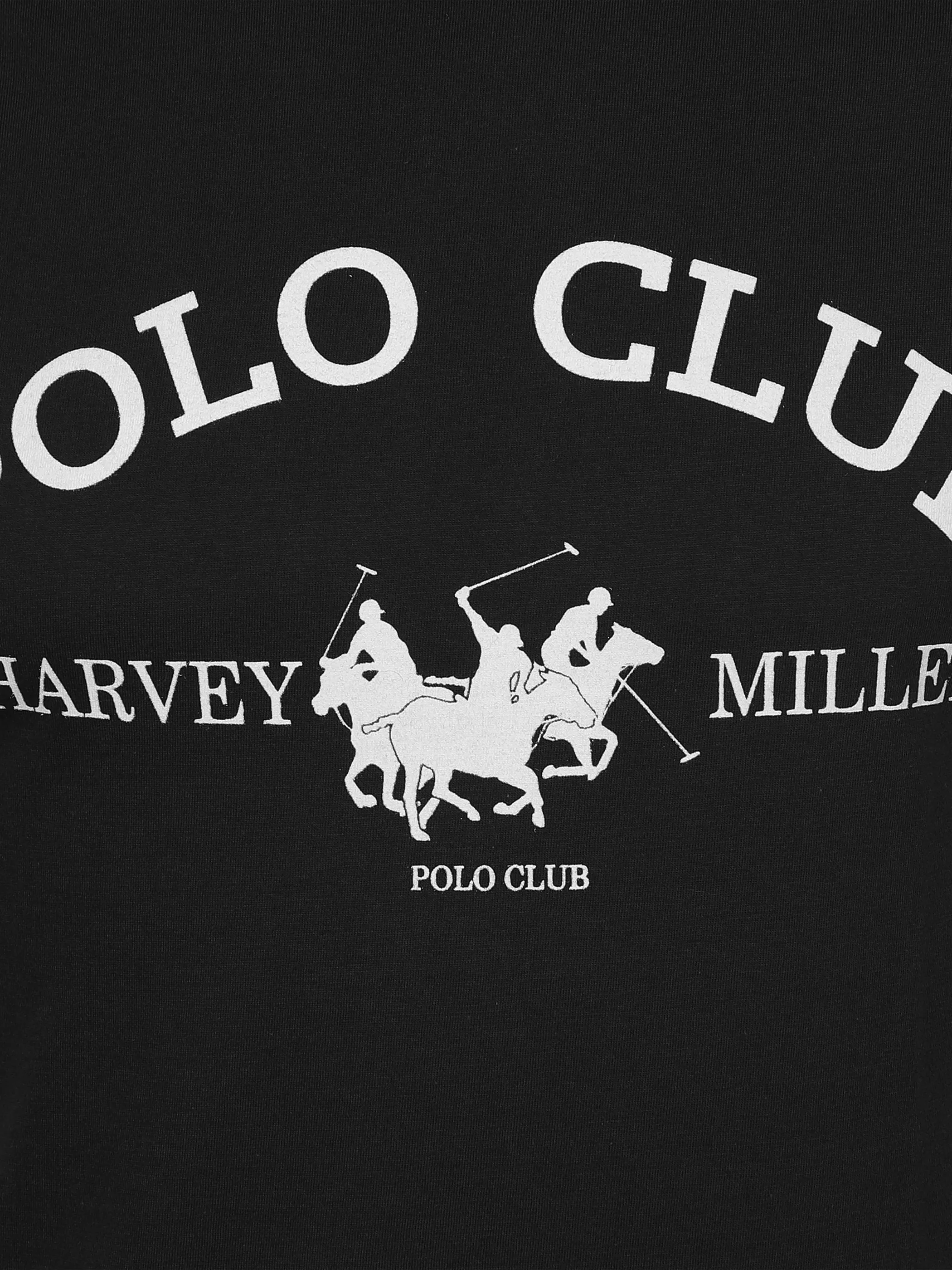 Harvey Miller He. T-Shirt 1/2 Arm Logo Schwarz 882848 BLACK 3