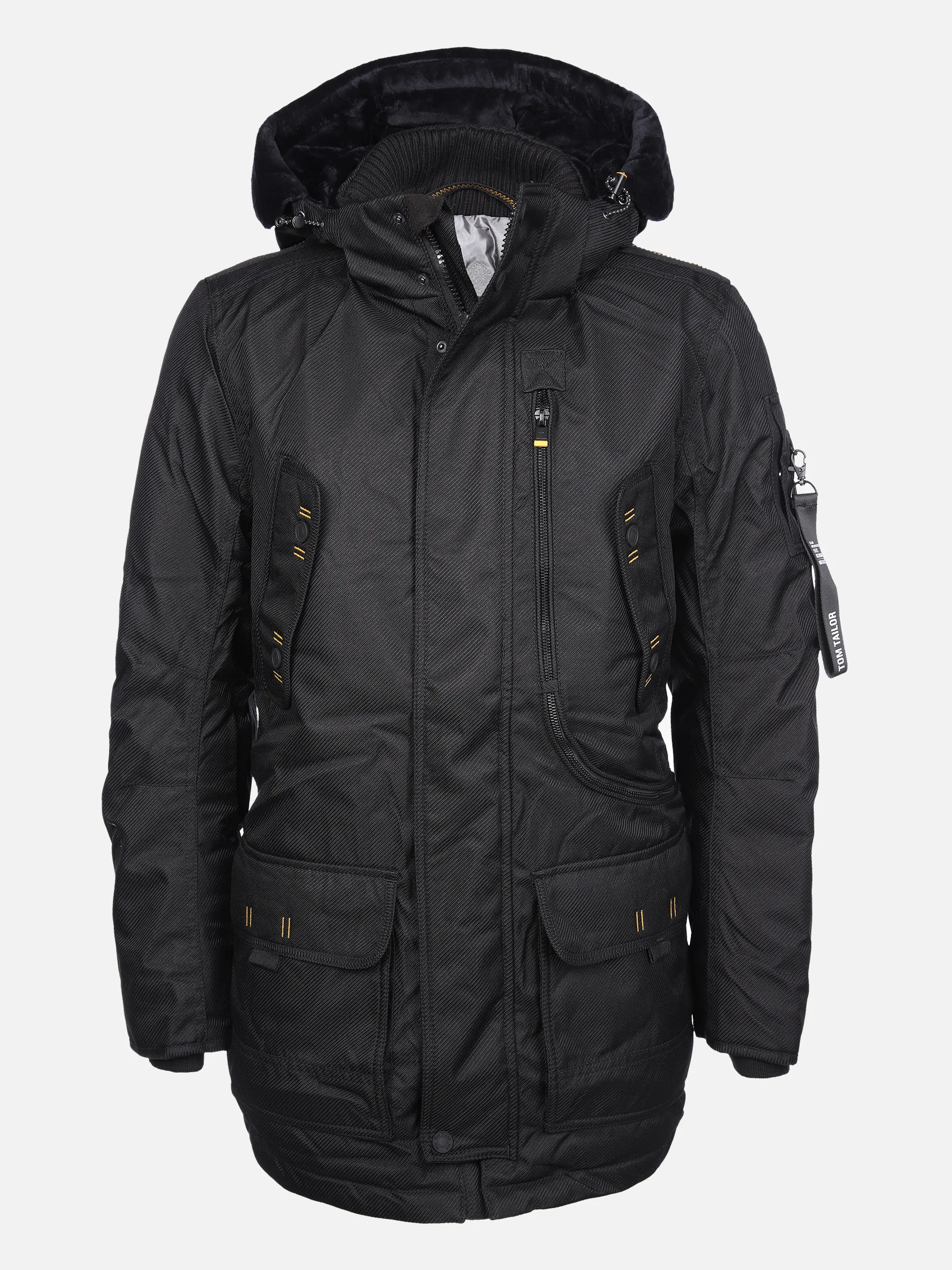 Tom Tailor 1026755 parka with zipp Schwarz 856795 29999 1