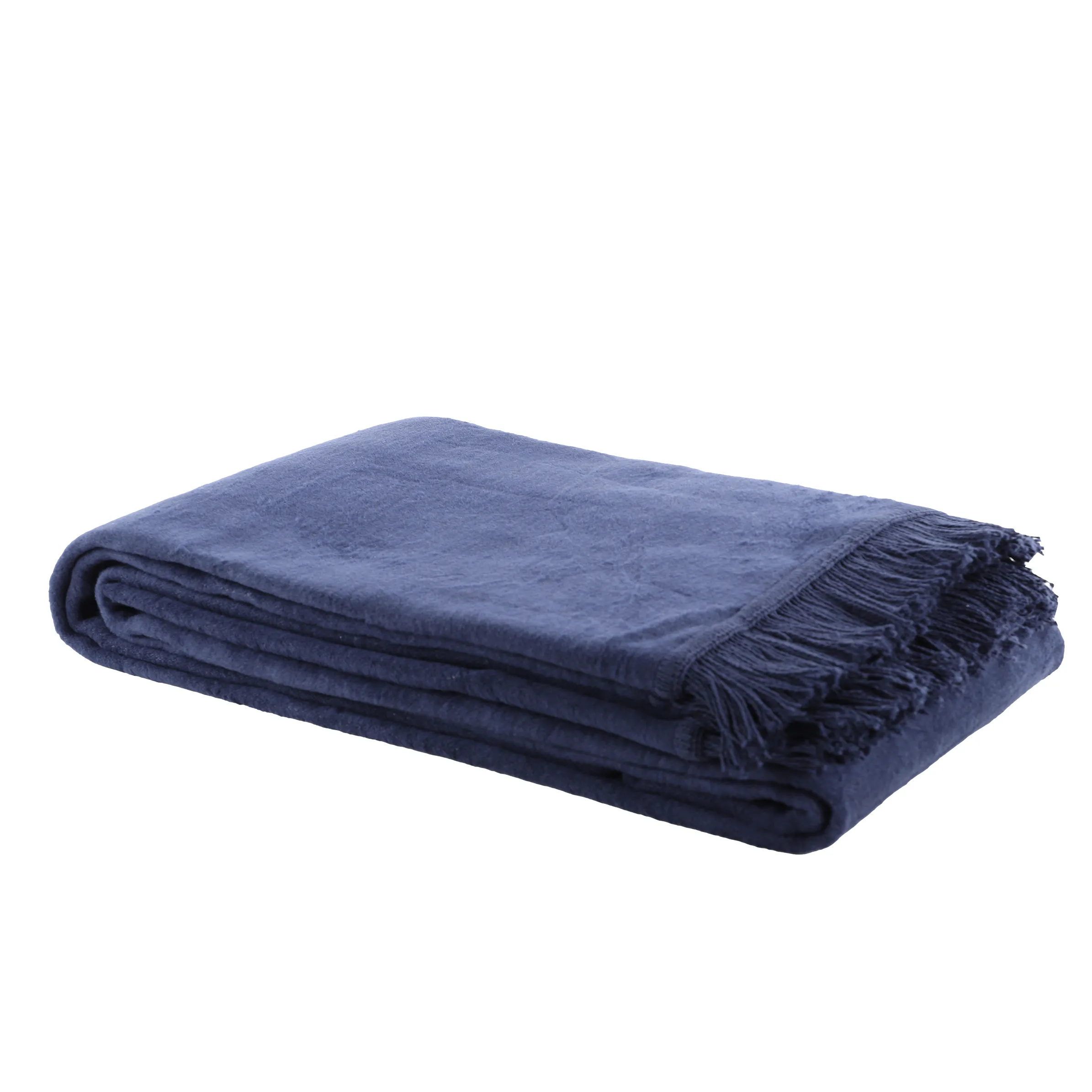 Villa Grinario Wohndecke mit Fransen 150x200c Blau 884583 NAVY 1 Villa Grinario Wohndecke mit Fransen 150x200c Blau 884583 NAVY 1