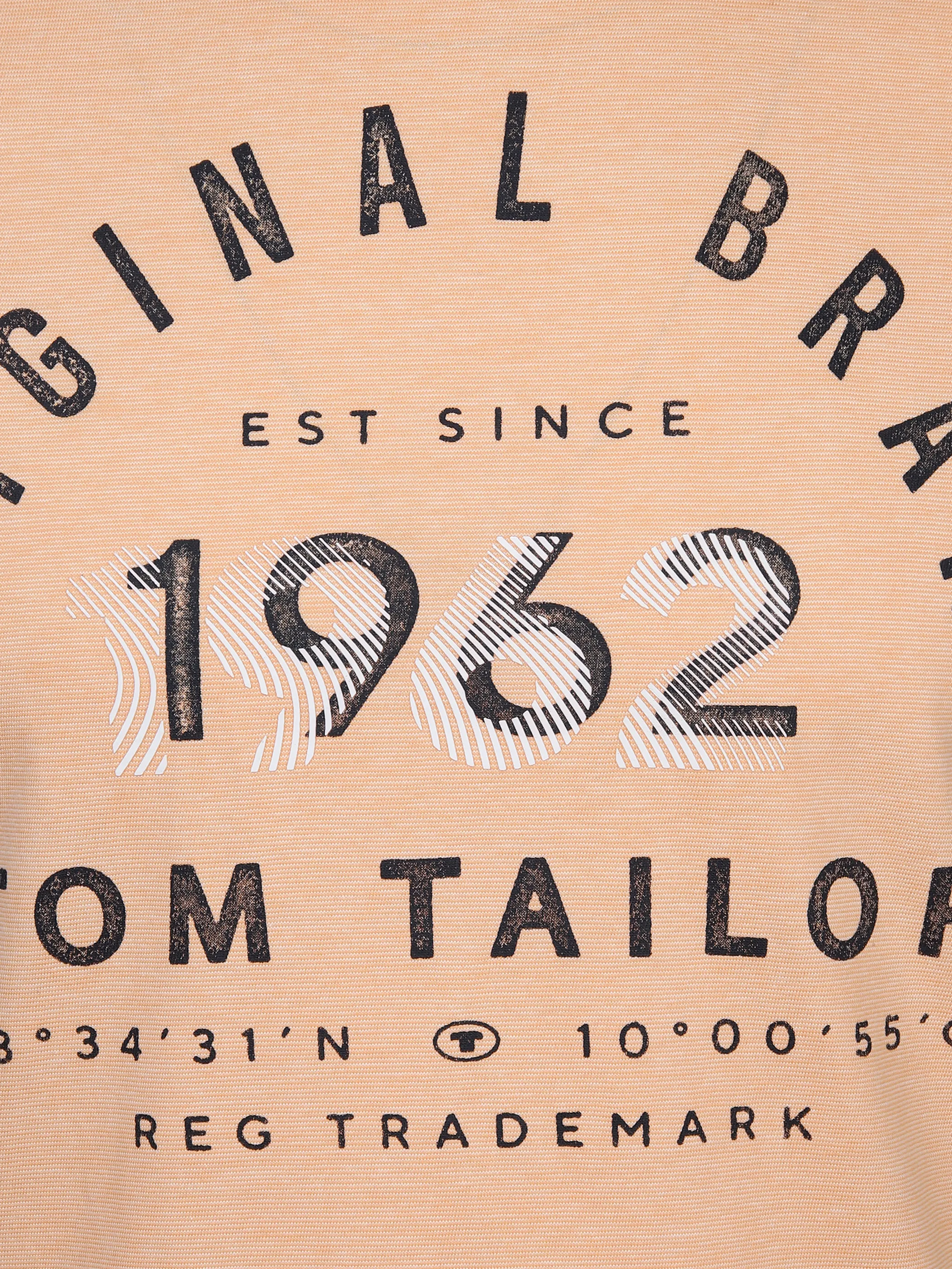 Tom Tailor 1035549 NOS striped t-shirt with print Orange 874943 31582 3 Tom Tailor 1035549 NOS striped t-shirt with print Orange 874943 31582 3