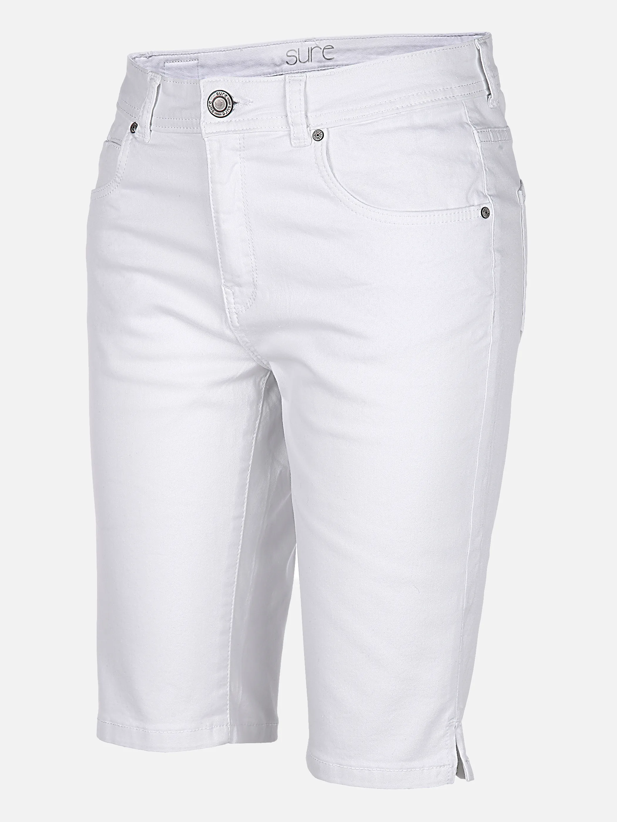 Sure Da-Slimfit-Bermuda Weiß 852724 WHITE 1 Sure Da-Slimfit-Bermuda Weiß 852724 WHITE 1