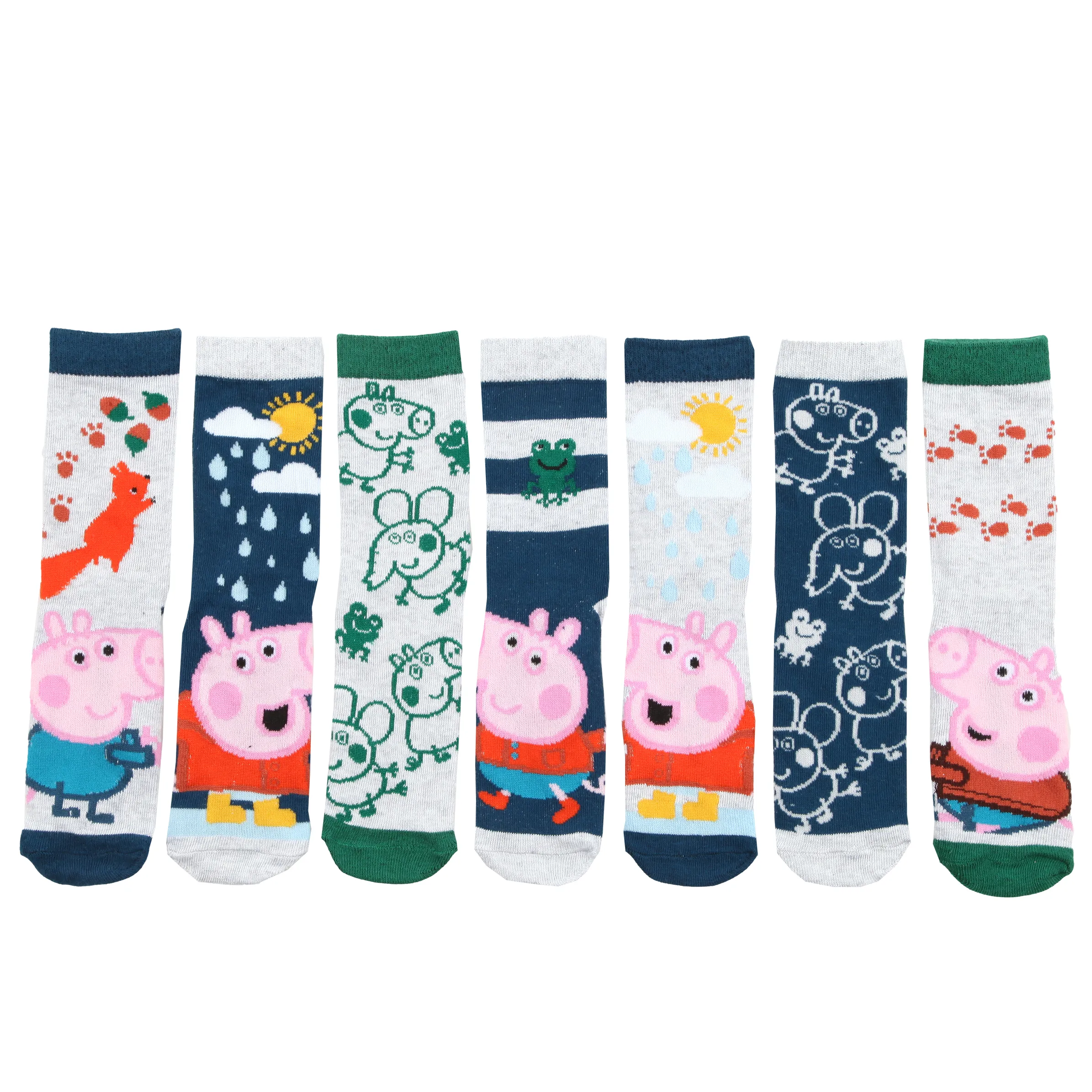 Peppa Pig KJ Socken 7er Pack Peppa Pig Bunt 886116 BLAU 2