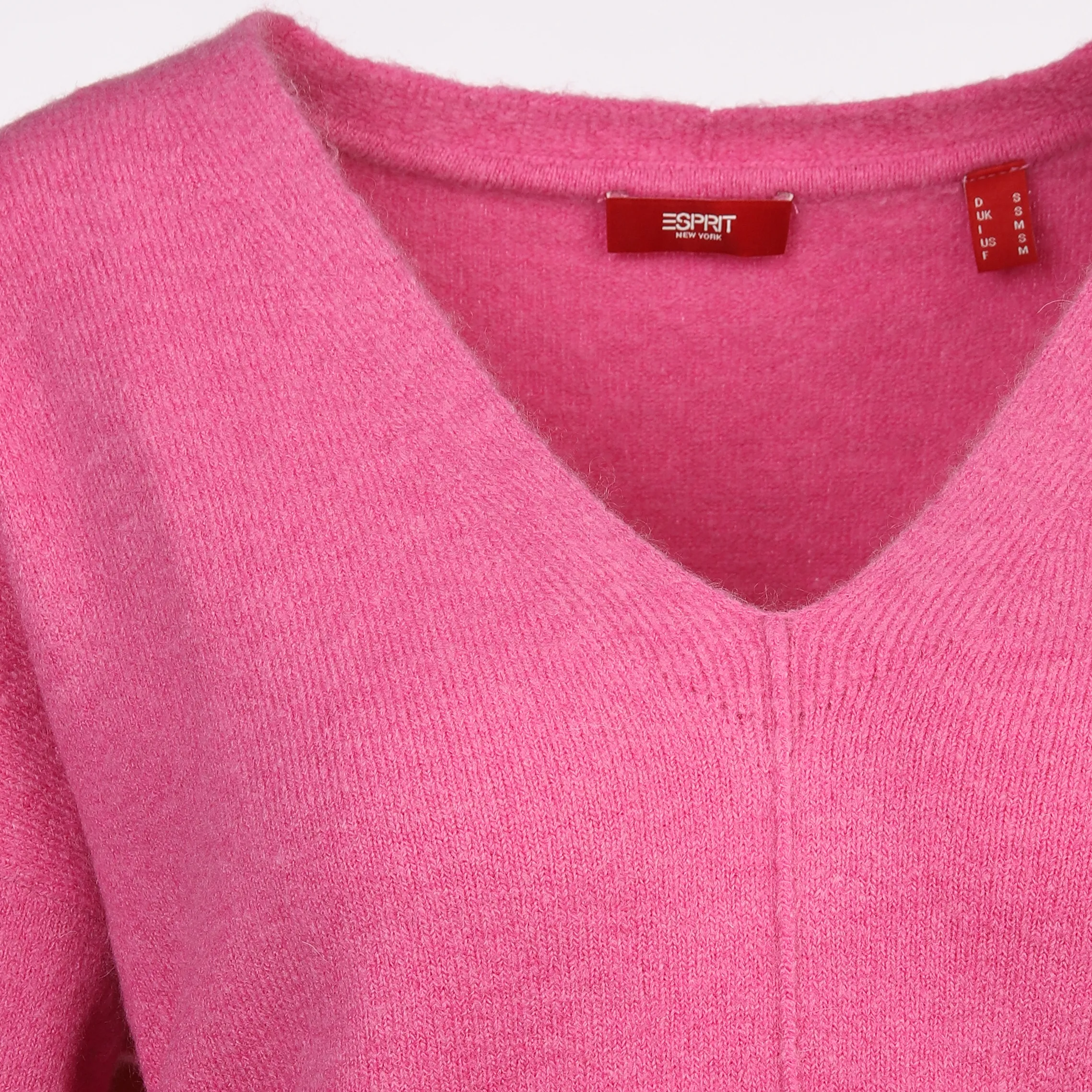 Esprit 103EE1I347 F vneck sweater Pink 889251 E664 3