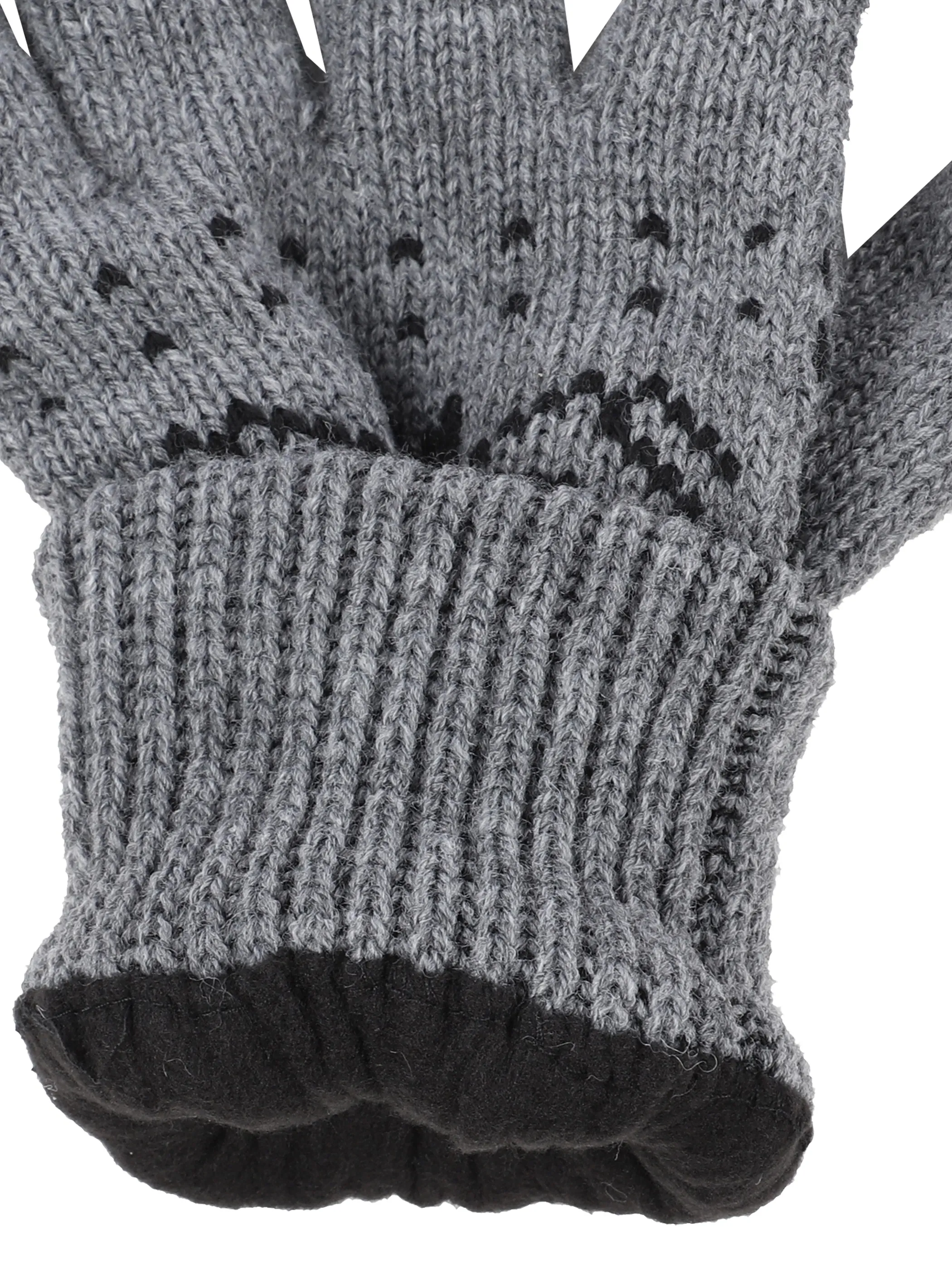 Jim Spencer He. Strickhandschuh Norwegen Grau 870266 GREY 3