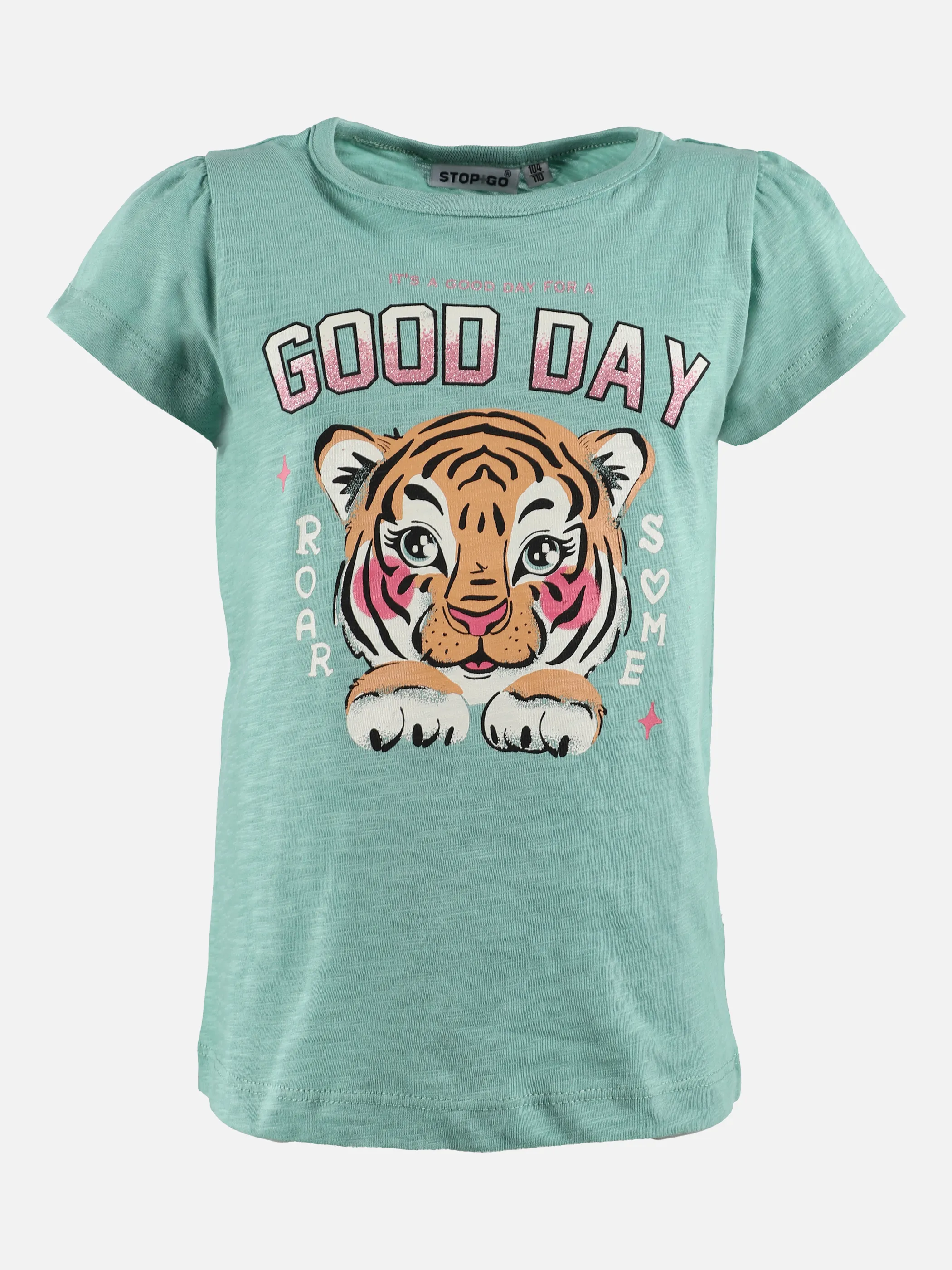 Stop + Go KM TShirt mit Druck+Applikation in Grün 875573 GRÜN 1 Stop + Go KM TShirt mit Druck+Applikation in Grün 875573 GRÜN 1
