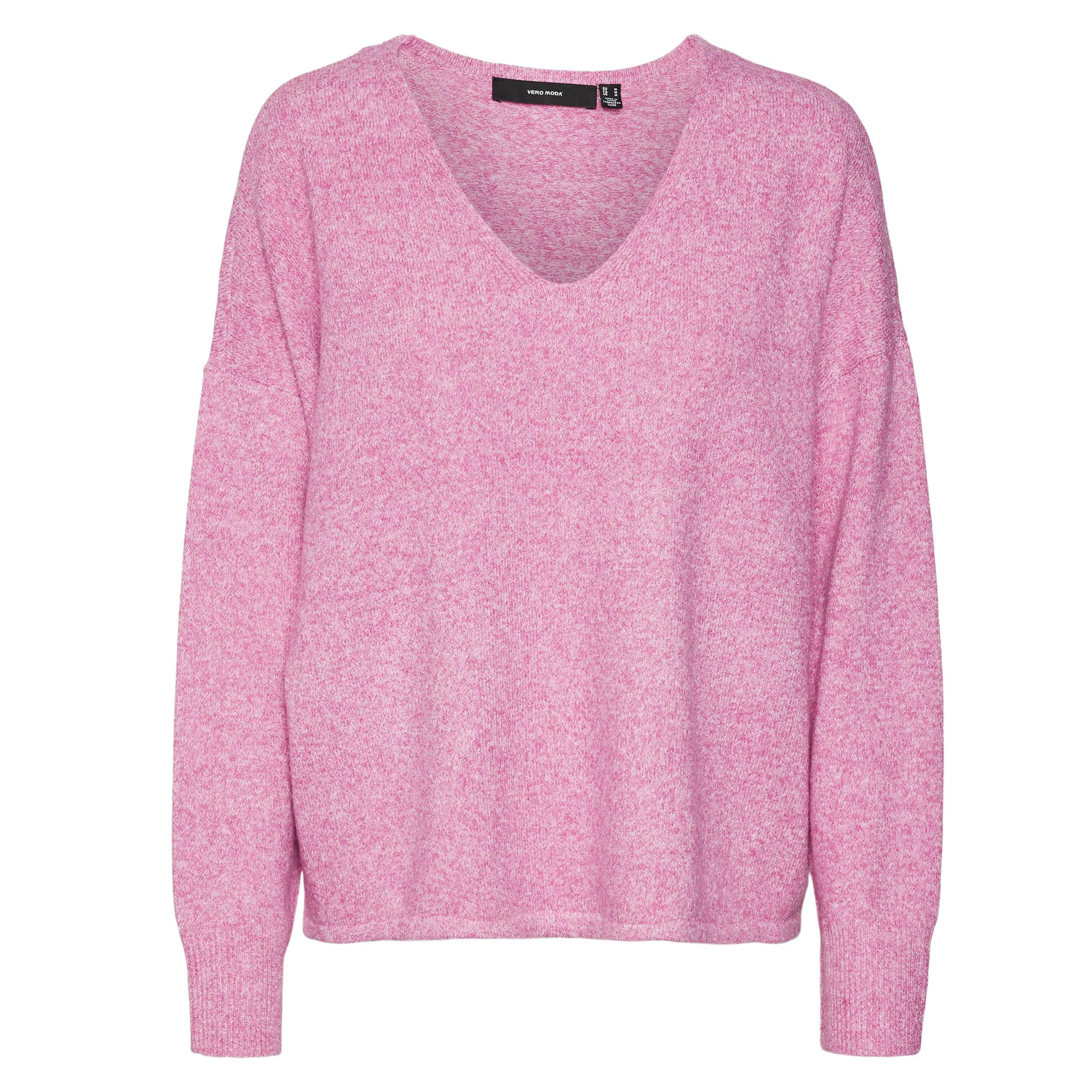 VERO MODA Maglione Donna Vmleanna Con Scollo A V E Maniche Lunghe – Cotone Morbido, Colore Boo