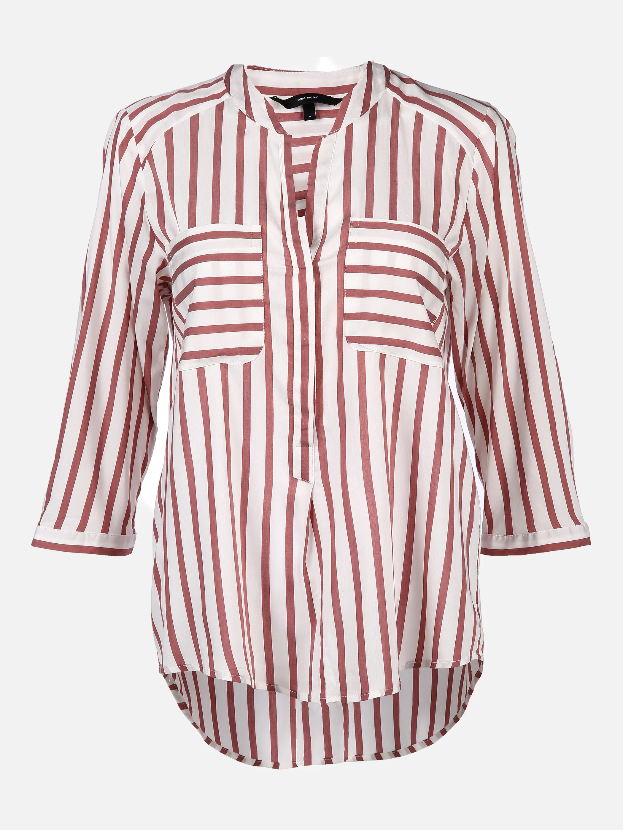 Vero Moda 10168581 VMERIKA STRIPE 3/4 SH Weiß 760046 175598027 1