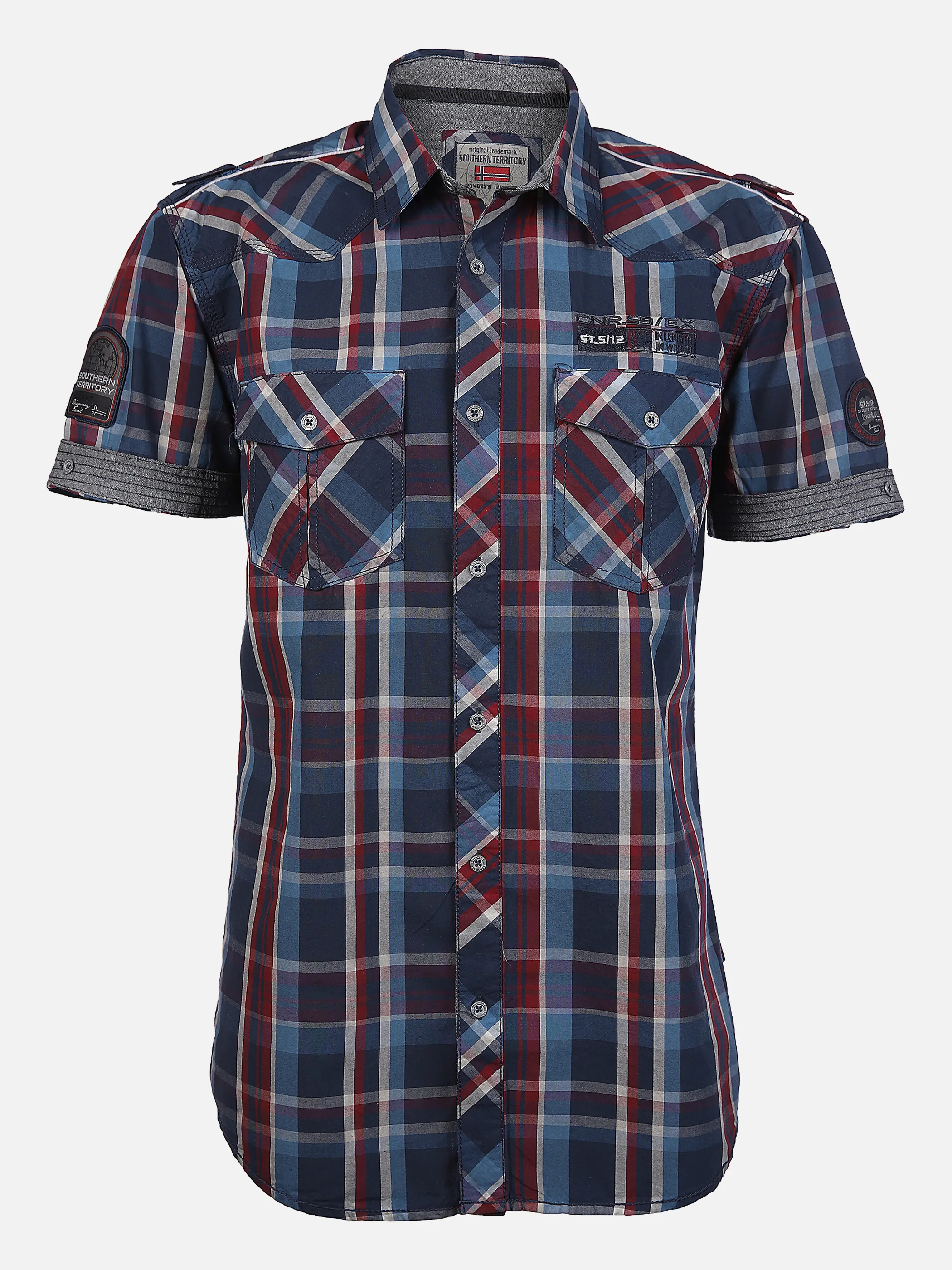 Southern Territory He. Freizeithemd 1/2 Arm wash Blau 862789 BLUE 1 Southern Territory He. Freizeithemd 1/2 Arm wash Blau 862789 BLUE 1
