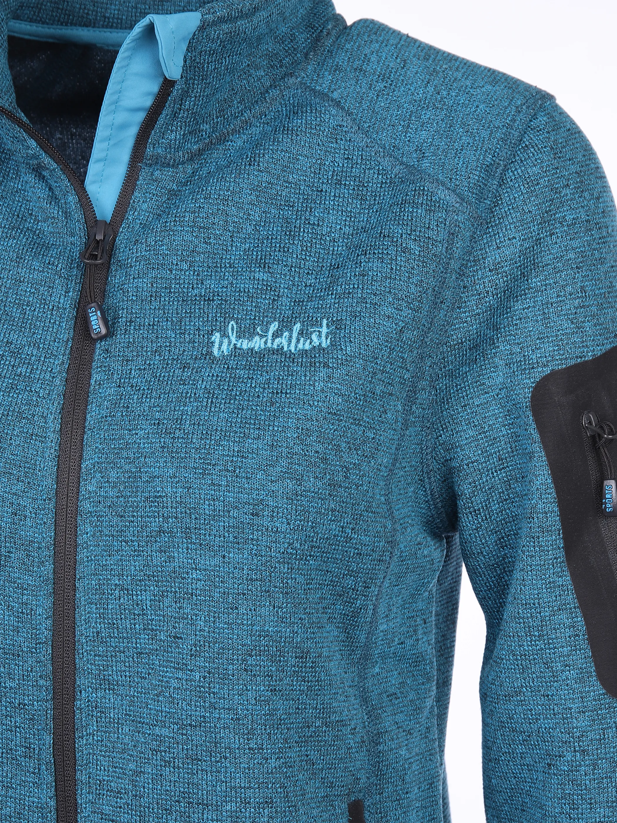 Grinario Sports Da-Fleecejacke Blau 868041 LIGHT BLUE 3 Grinario Sports Da-Fleecejacke Blau 868041 LIGHT BLUE 3