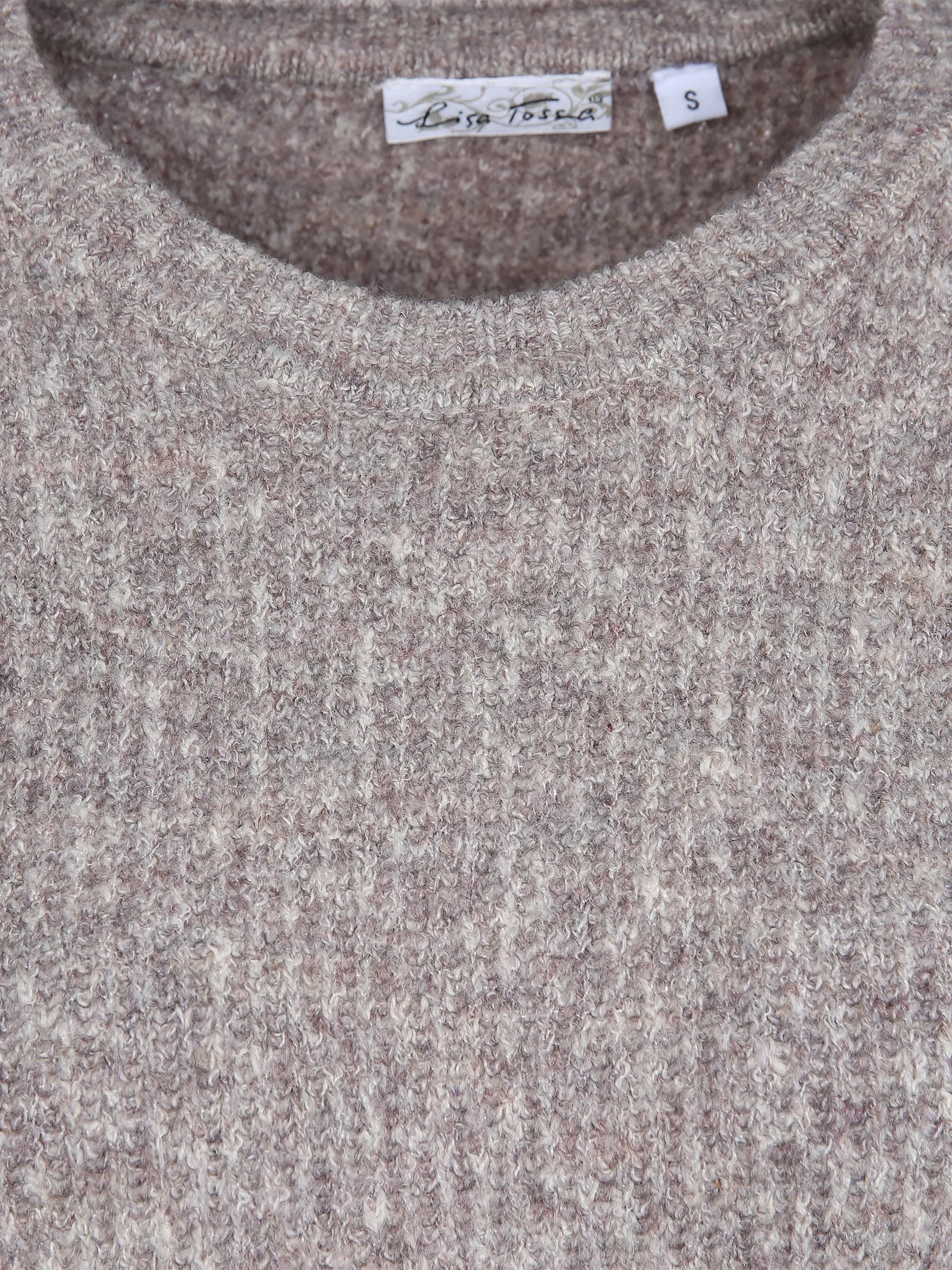 Lisa Tossa Da-Rundhals-Pullover Grau 856708 TAUPE MEL. 3 Lisa Tossa Da-Rundhals-Pullover Grau 856708 TAUPE MEL. 3