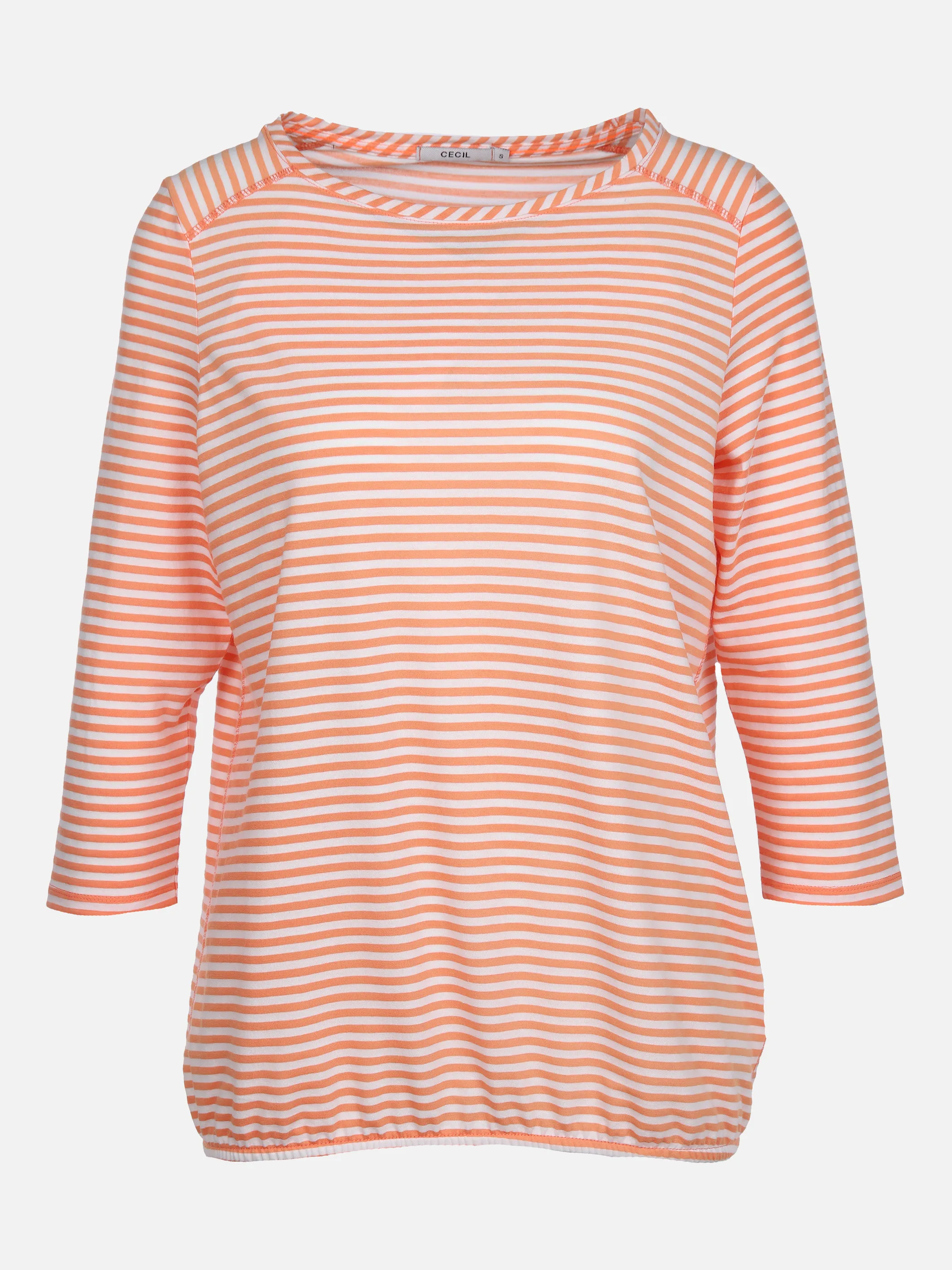 Cecil B317471 NOS Basic Stripe Shirt Orange 865005 23586 1 Cecil B317471 NOS Basic Stripe Shirt Orange 865005 23586 1