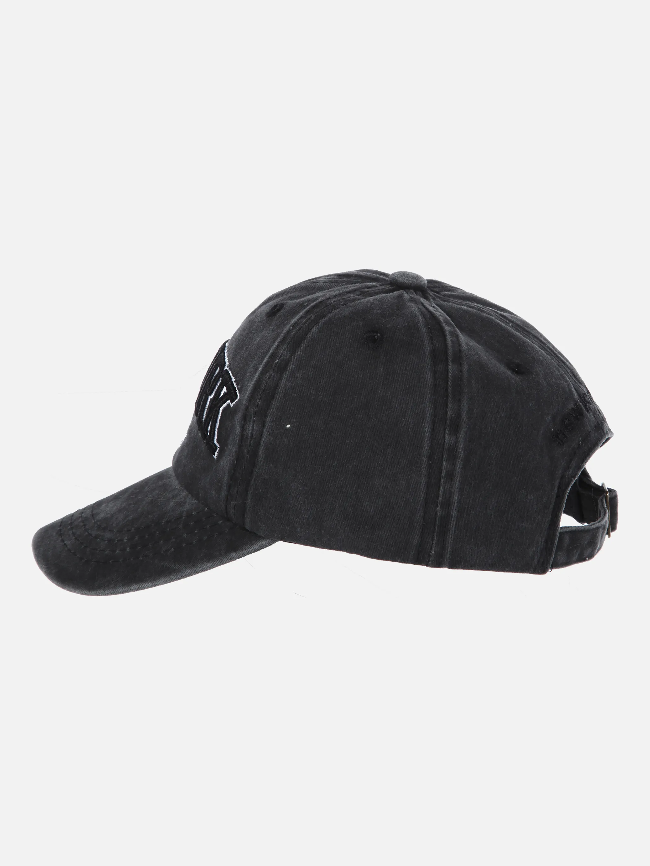 Stop + Go TB Baseball Cap in schwarz mit Schwarz 851126 SCHWARZ