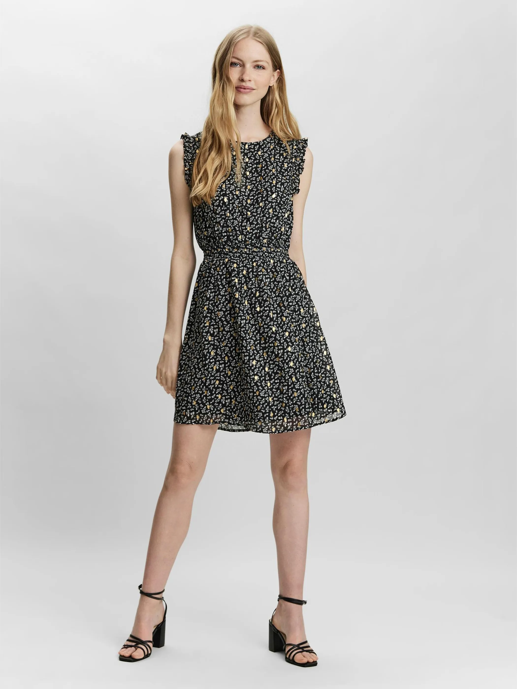 Vero Moda 10252963 VMPENNY S/L SHORT DRE Schwarz 852568 177868001 3 Vero Moda 10252963 VMPENNY S/L SHORT DRE Schwarz 852568 177868001 3