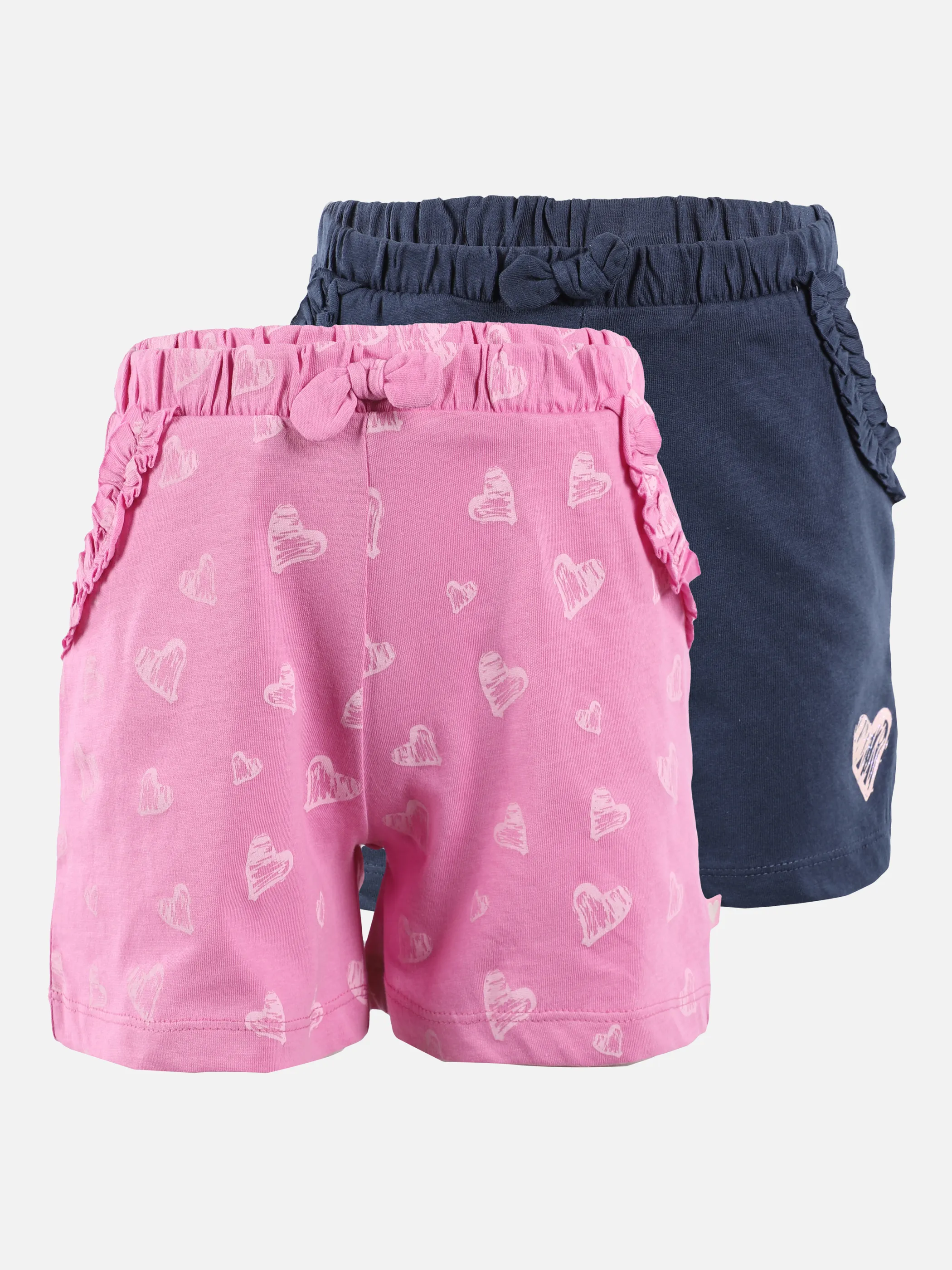 Stop + Go KM DP Shorts in navy uni/pink AOP Blau 875606 NAVY/PINK 1