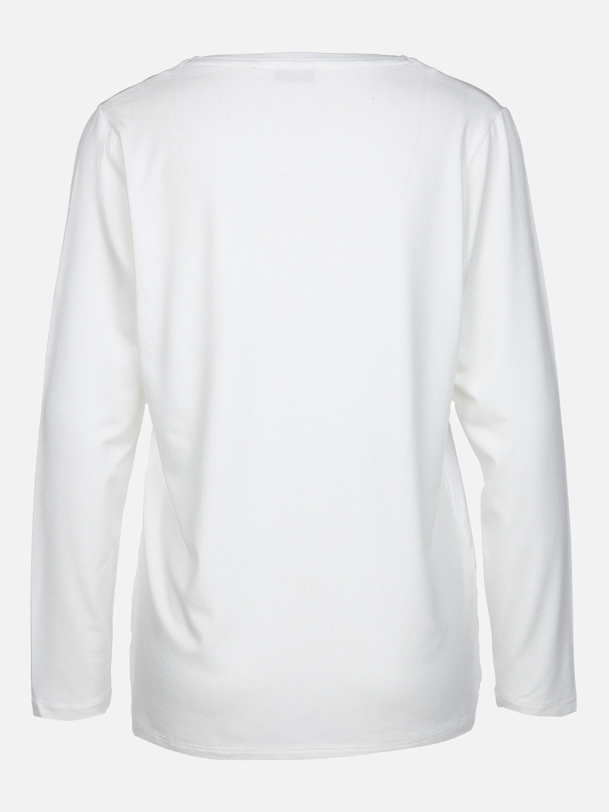 Lisa Tossa Da-Materialmix-Shirt mit Druck Weiß 859414 ECRU GEM. 2