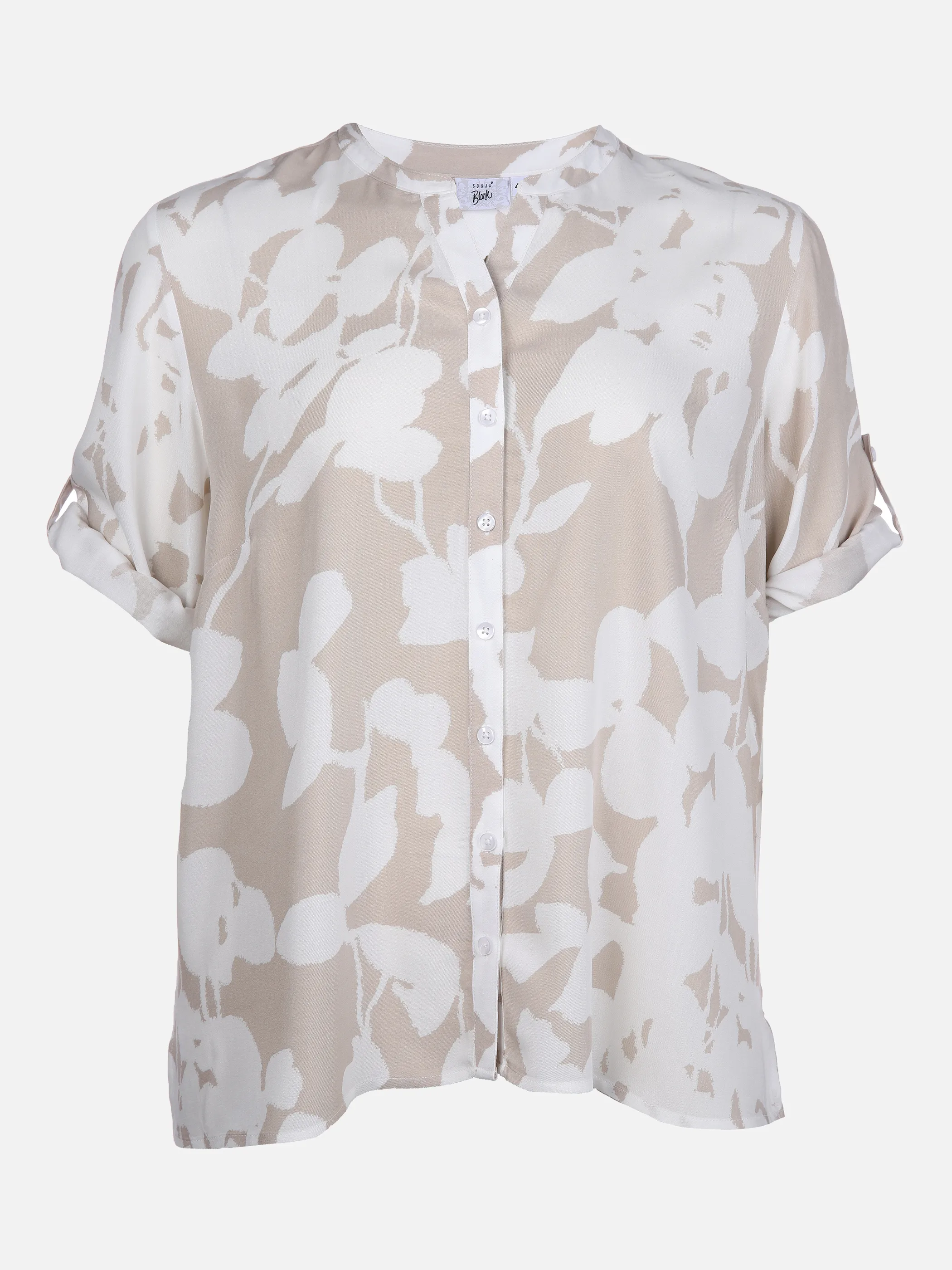 Sonja Blank Da.gr.Gr.Bluse m. Knopfleiste Braun 864713 COL. 2 1 Sonja Blank Da.gr.Gr.Bluse m. Knopfleiste Braun 864713 COL. 2 1