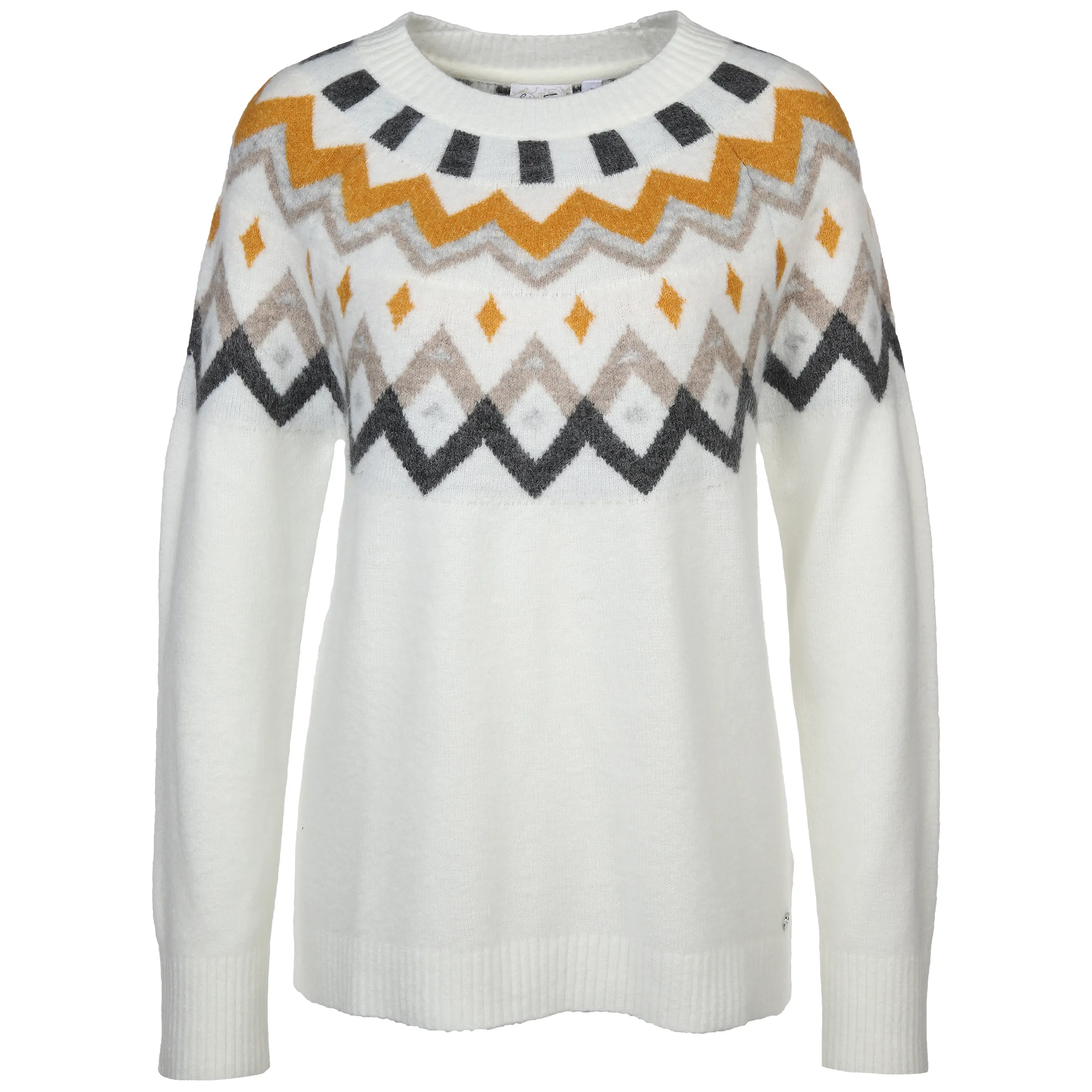 Lisa Tossa Da-Pullover m. Norwegerstrick Weiß 881795 OFFWHITE M 1 Lisa Tossa Da-Pullover m. Norwegerstrick Weiß 881795 OFFWHITE M 1