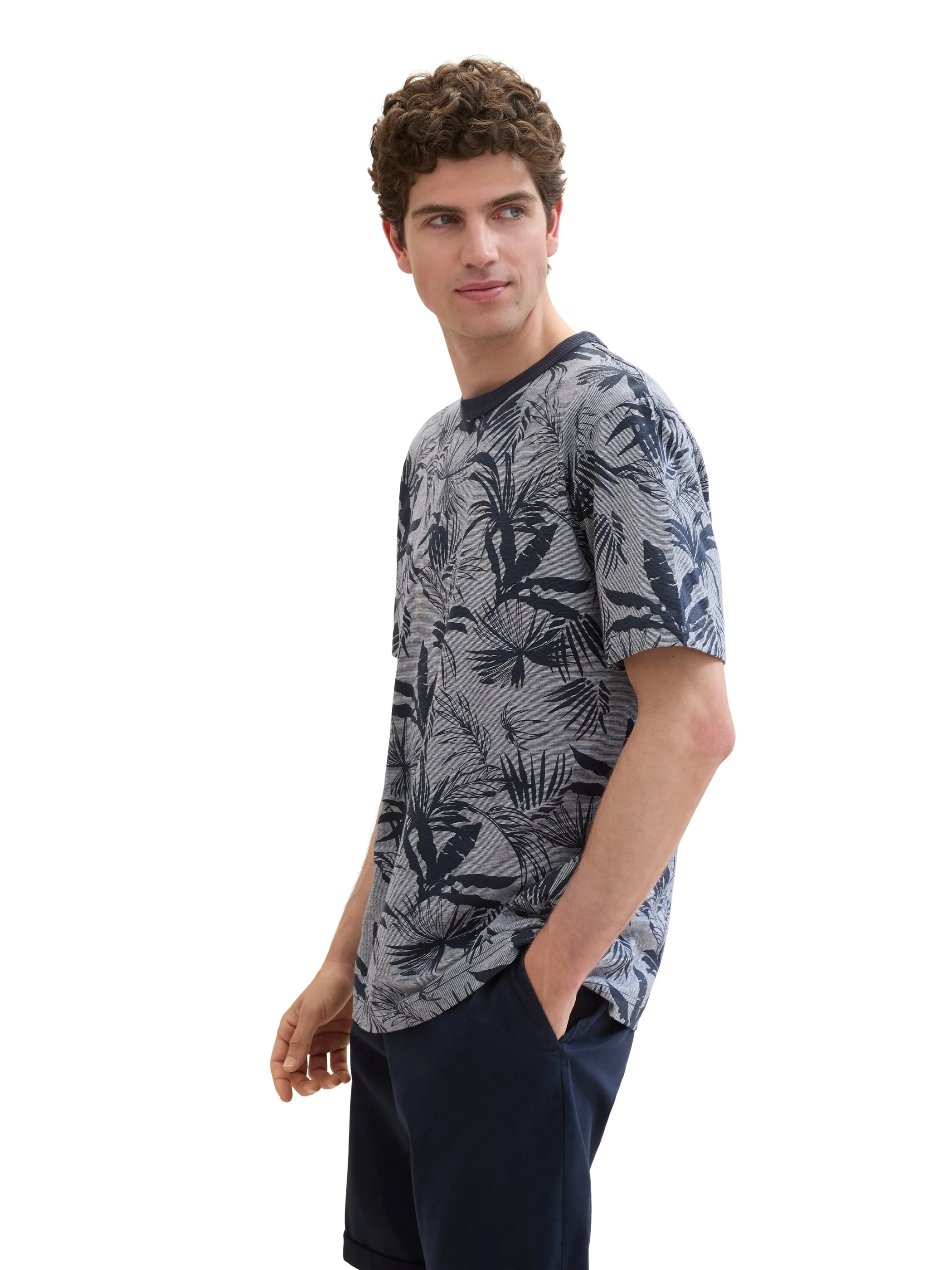 Tom Tailor 1042130 allover printed t-shirt Blau 895644 35591 3 Tom Tailor 1042130 allover printed t-shirt Blau 895644 35591 3