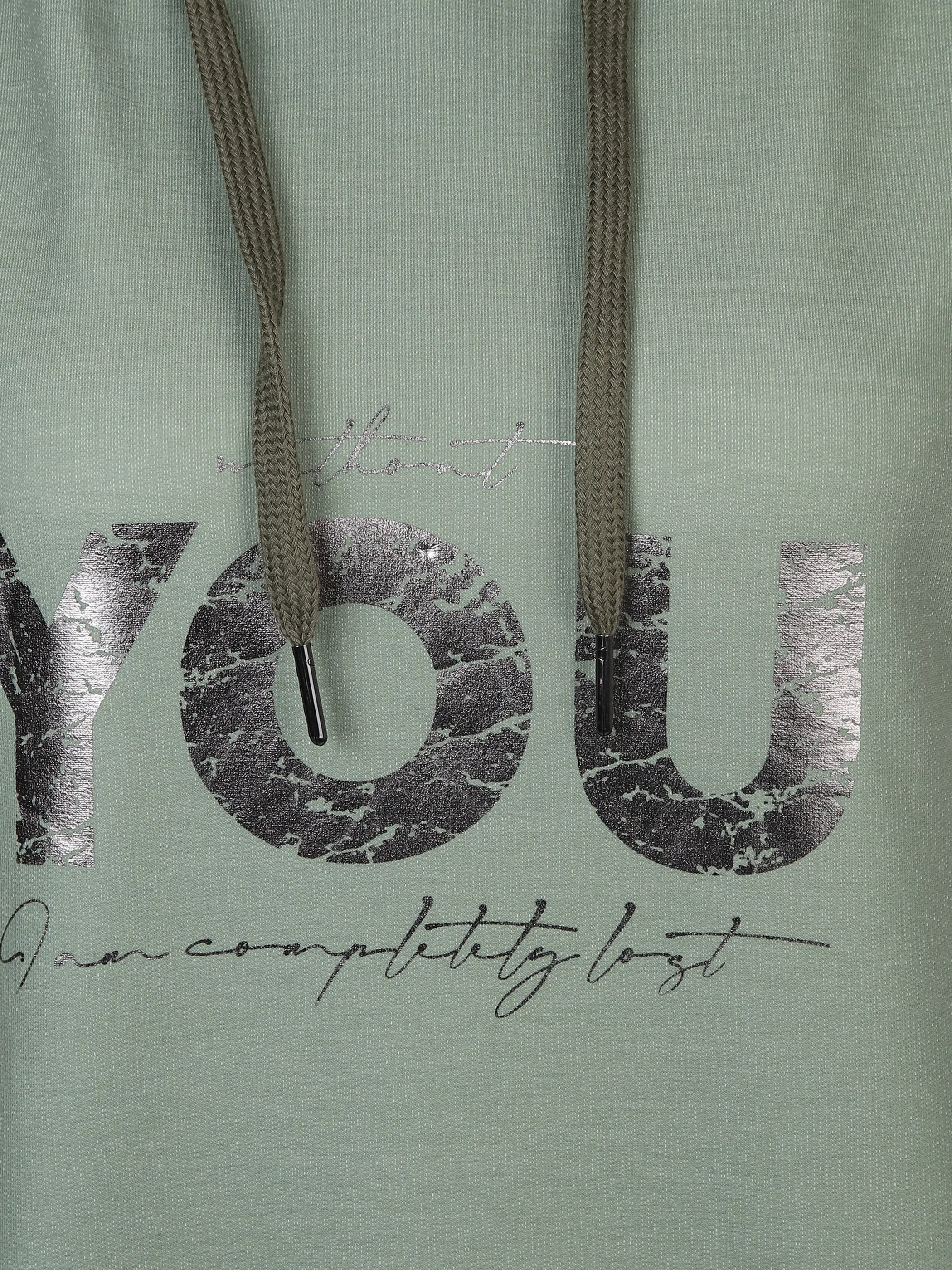 Sure Da-Hoodie m. Folienprint, 1/2 Grün 877572 SALBEI 3 Sure Da-Hoodie m. Folienprint, 1/2 Grün 877572 SALBEI 3