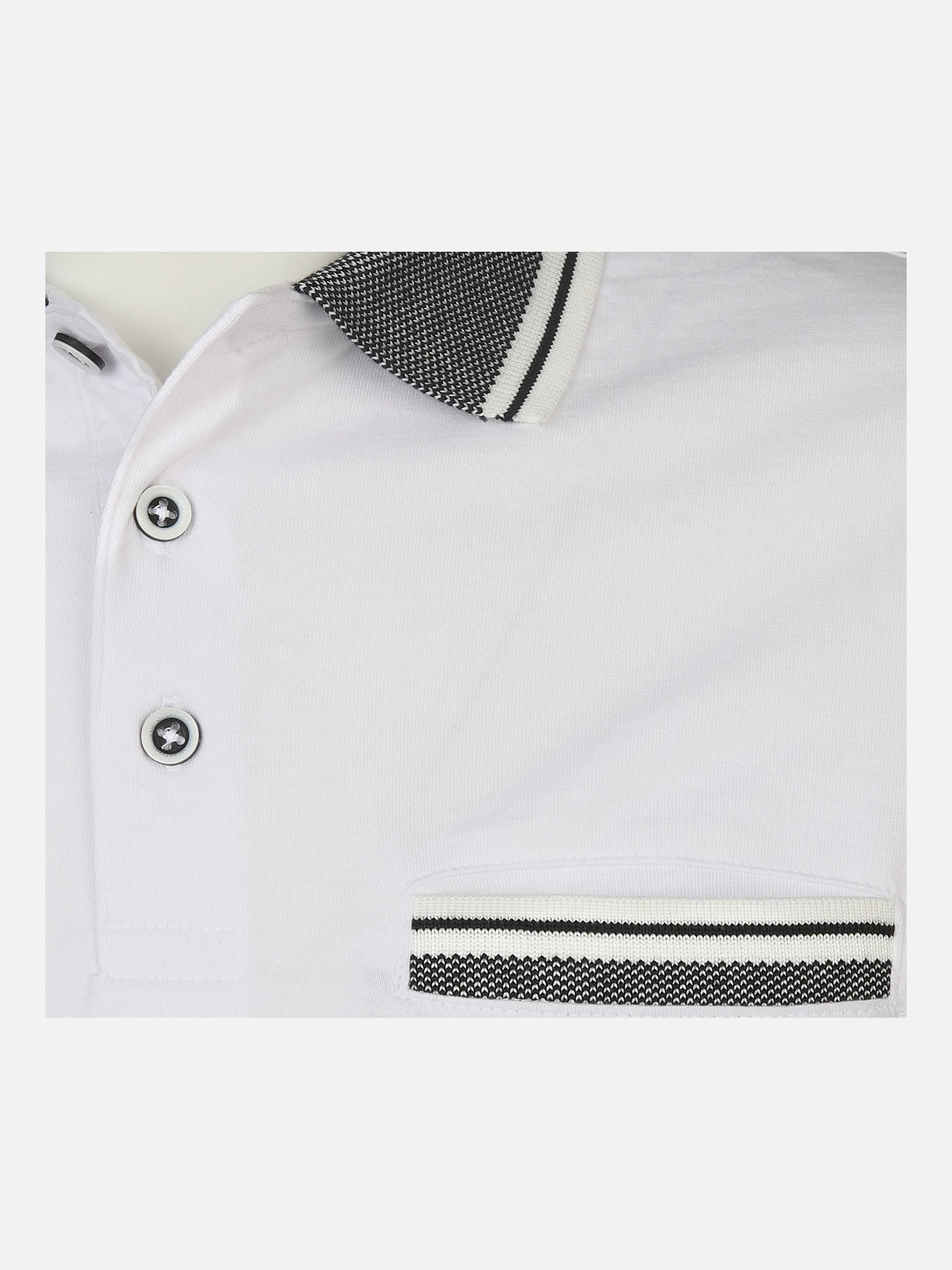 Jim Spencer He. Poloshirt 1/2 Arm spacedyed Weiß 876006 WEIß 3 Jim Spencer He. Poloshirt 1/2 Arm spacedyed Weiß 876006 WEIß 3