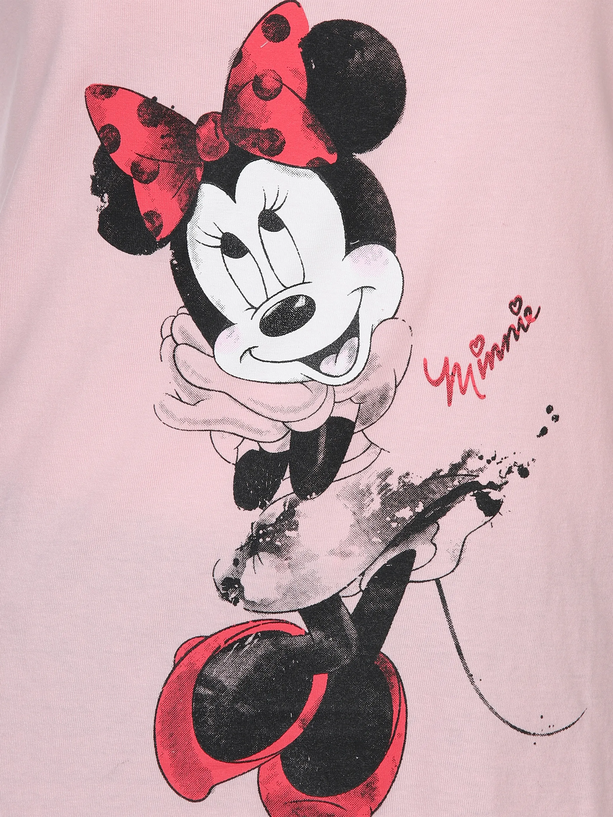 Minnie Mouse Da. Schlafshorty Tanktop Minni Rosa 881588 ROSA/GRAU 3