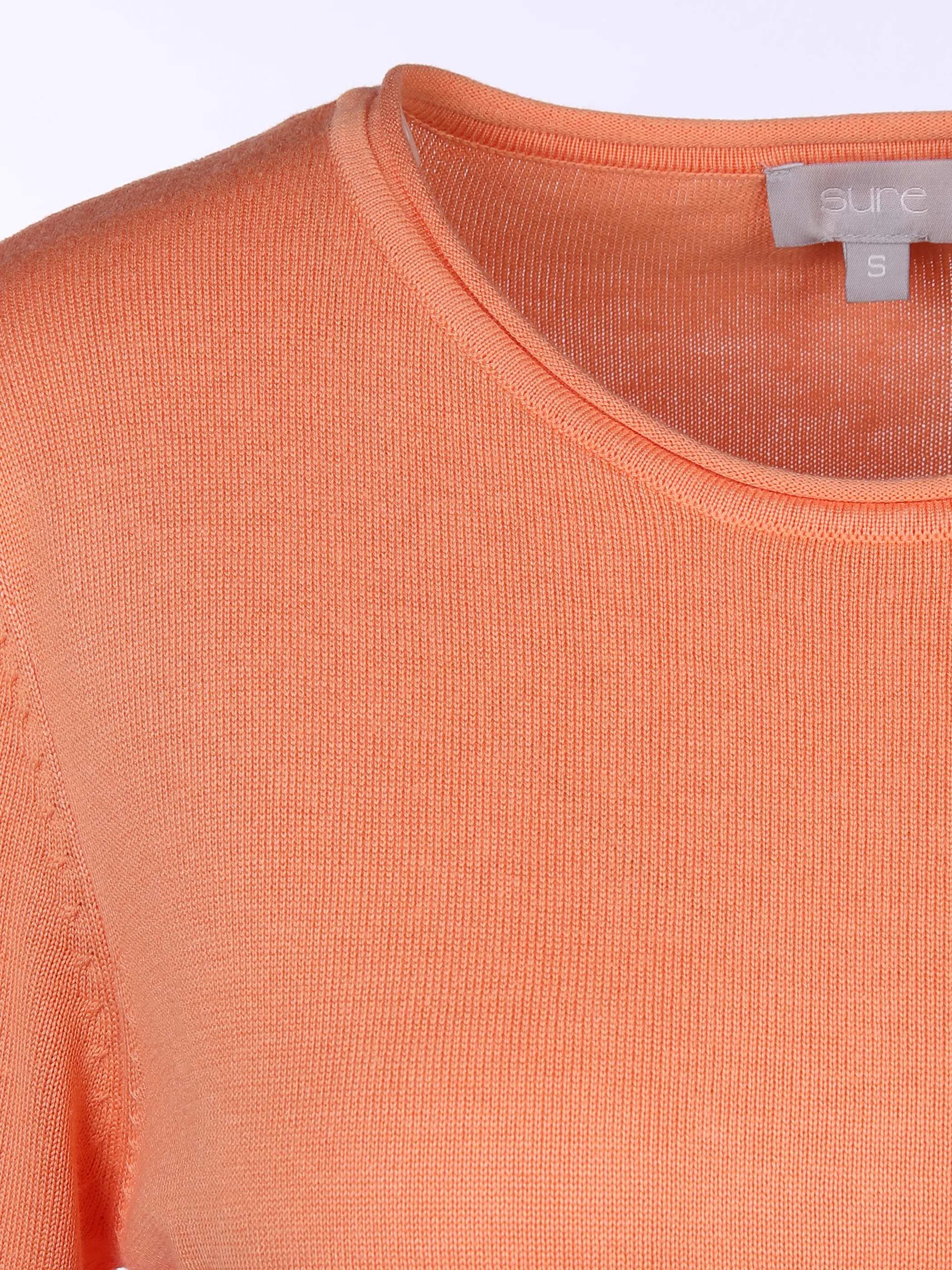 Sure Da-Pullover Basic m. Tunnelzug Orange 848953 PAPAYA 3