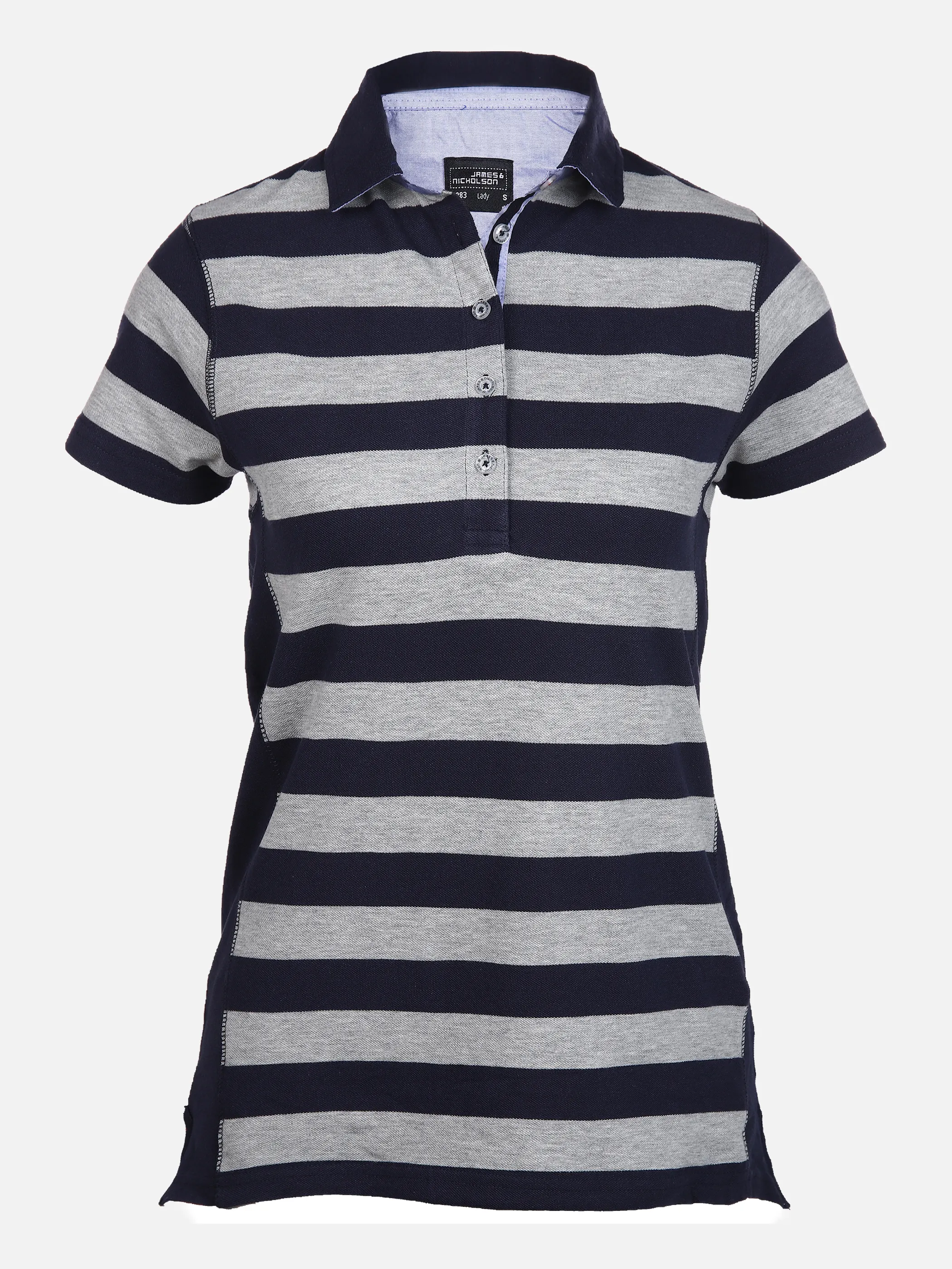 James & Nicholson Da-Halbarm-Poloshirt m. Blockr Grau 851541 SPORTS GRE 1 James & Nicholson Da-Halbarm-Poloshirt m. Blockr Grau 851541 SPORTS GRE 1