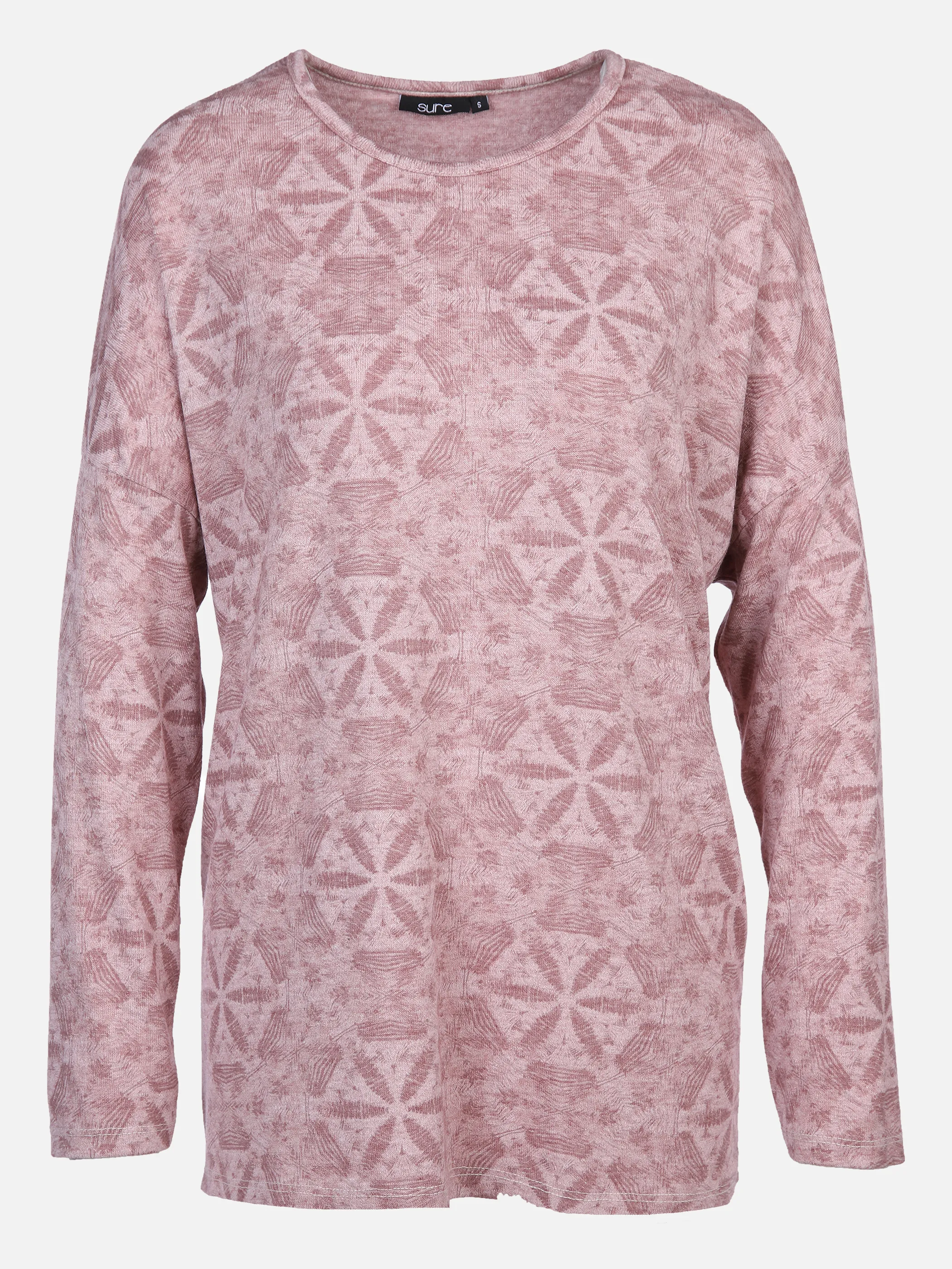 Sure Da-Pullover m. Alloverprint Grau 876250 GRAU 1 Sure Da-Pullover m. Alloverprint Grau 876250 GRAU 1