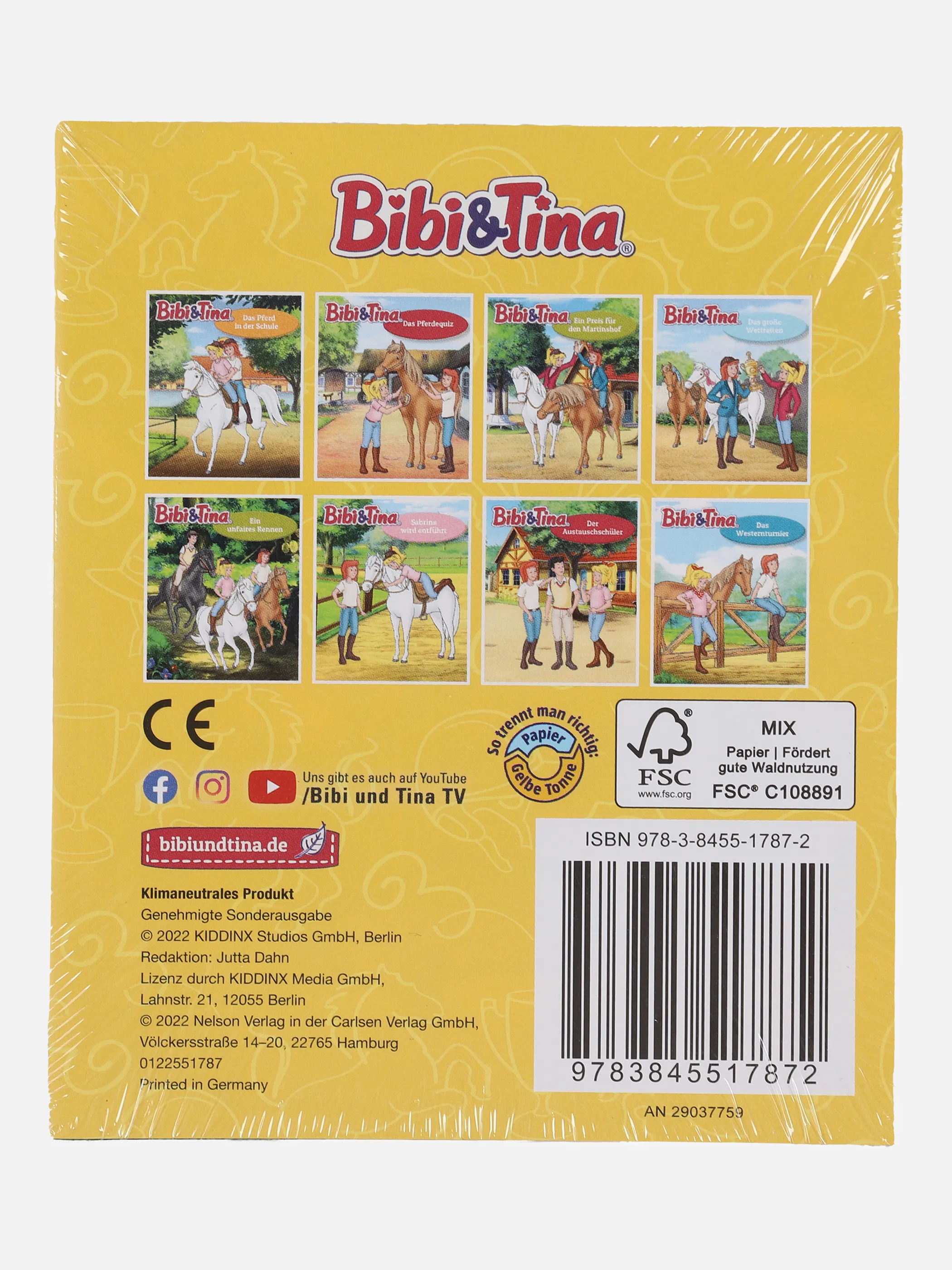 Spielzeug Kinder Minibuch 8er Pack Bunt 880439 BIBITINA 2