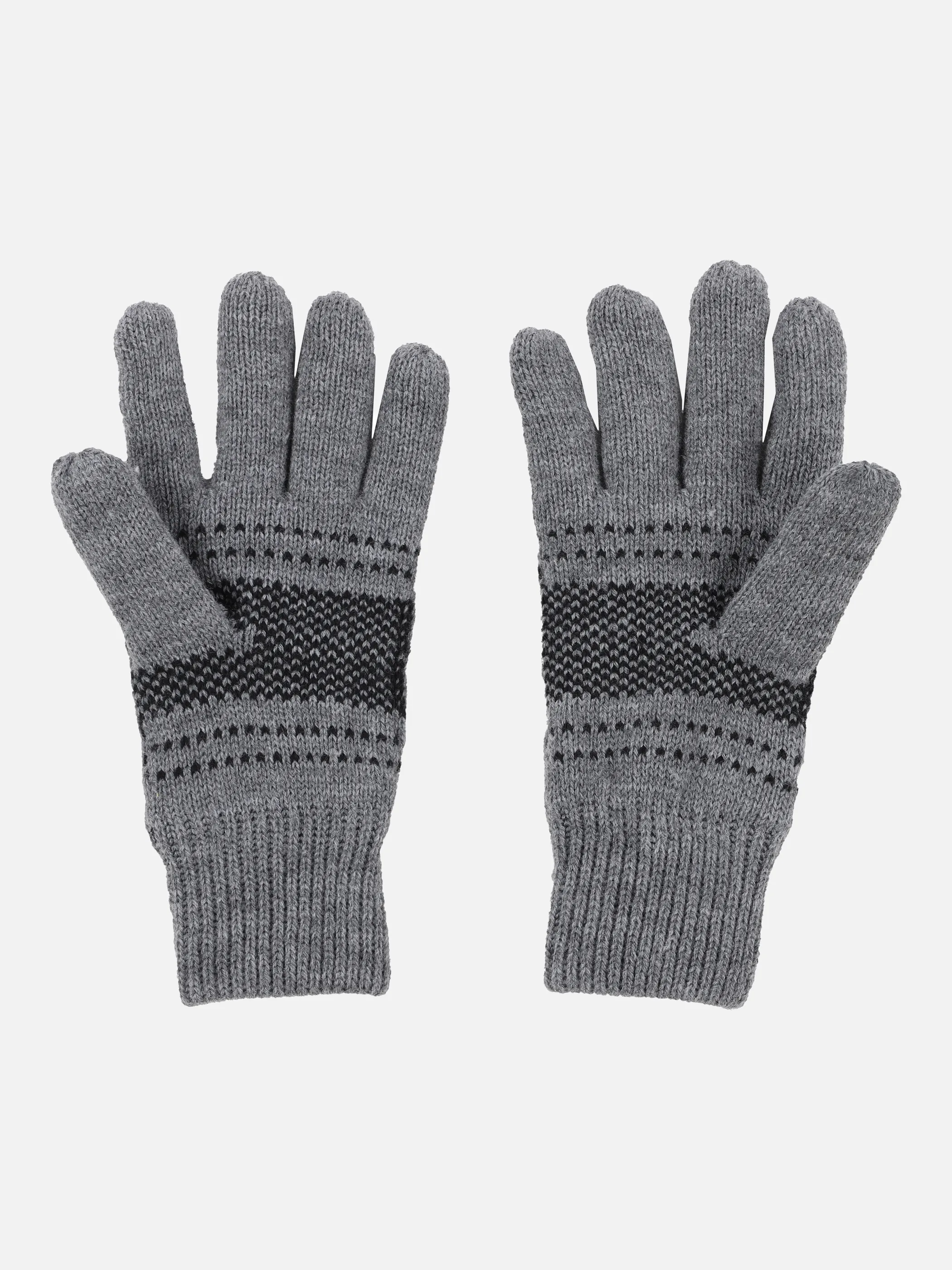 Jim Spencer He. Strickhandschuh Norwegen Grau 870266 GREY 2