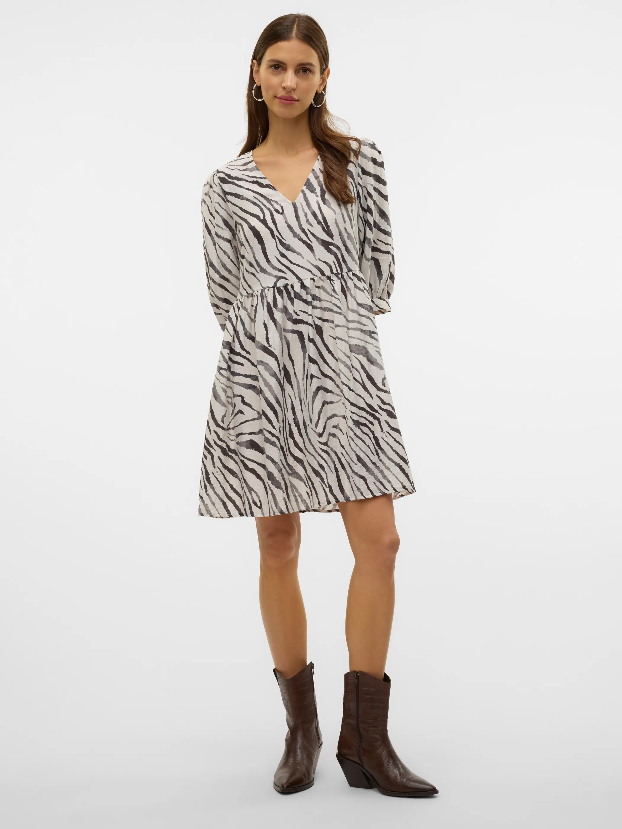 Vero Moda 10330063 VMDORA DESY 3/4 V-N S Weiß 908955 178857001 4