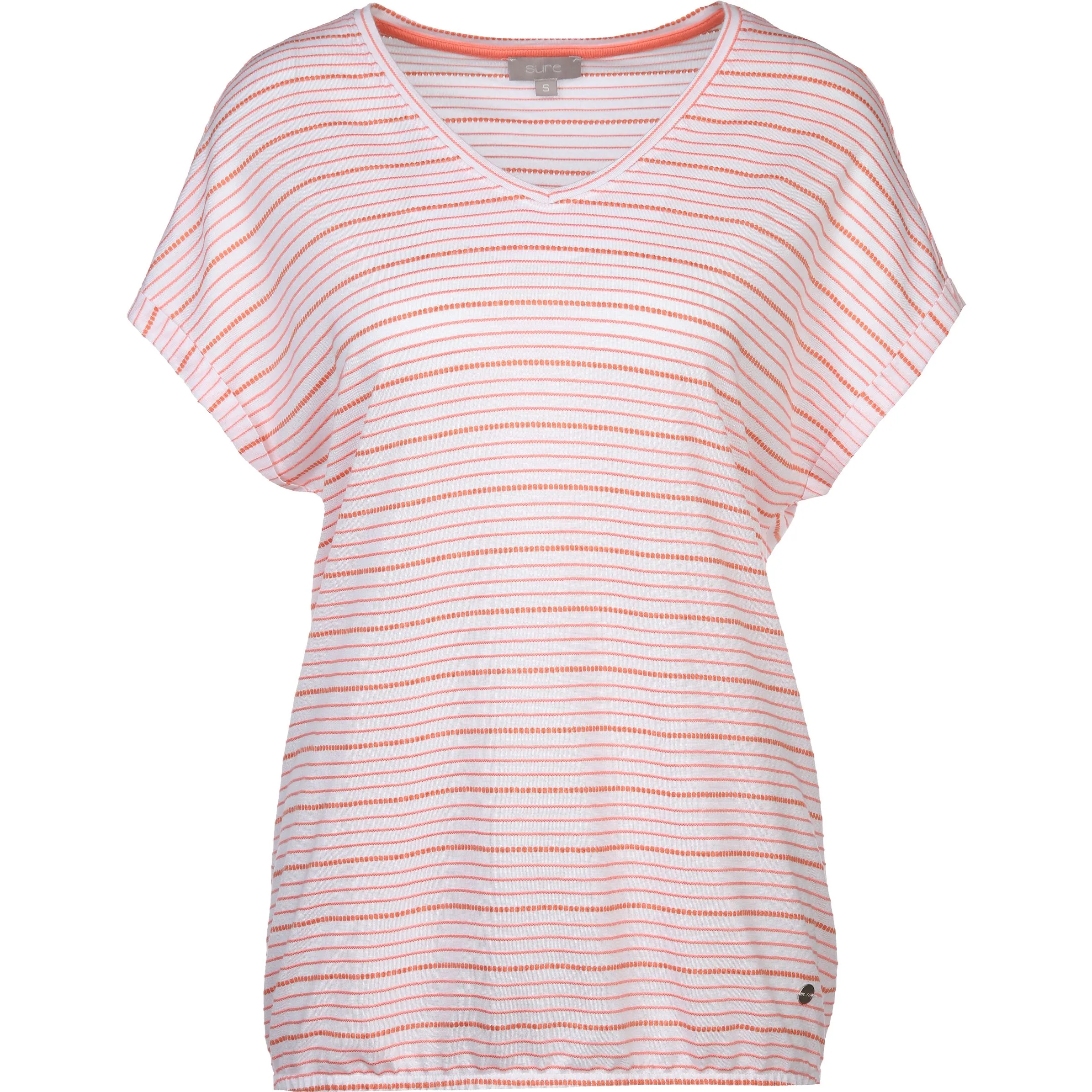 Sure Da-Jacquard-T-Shirt m.Muster Pink 873335 MELONE 1