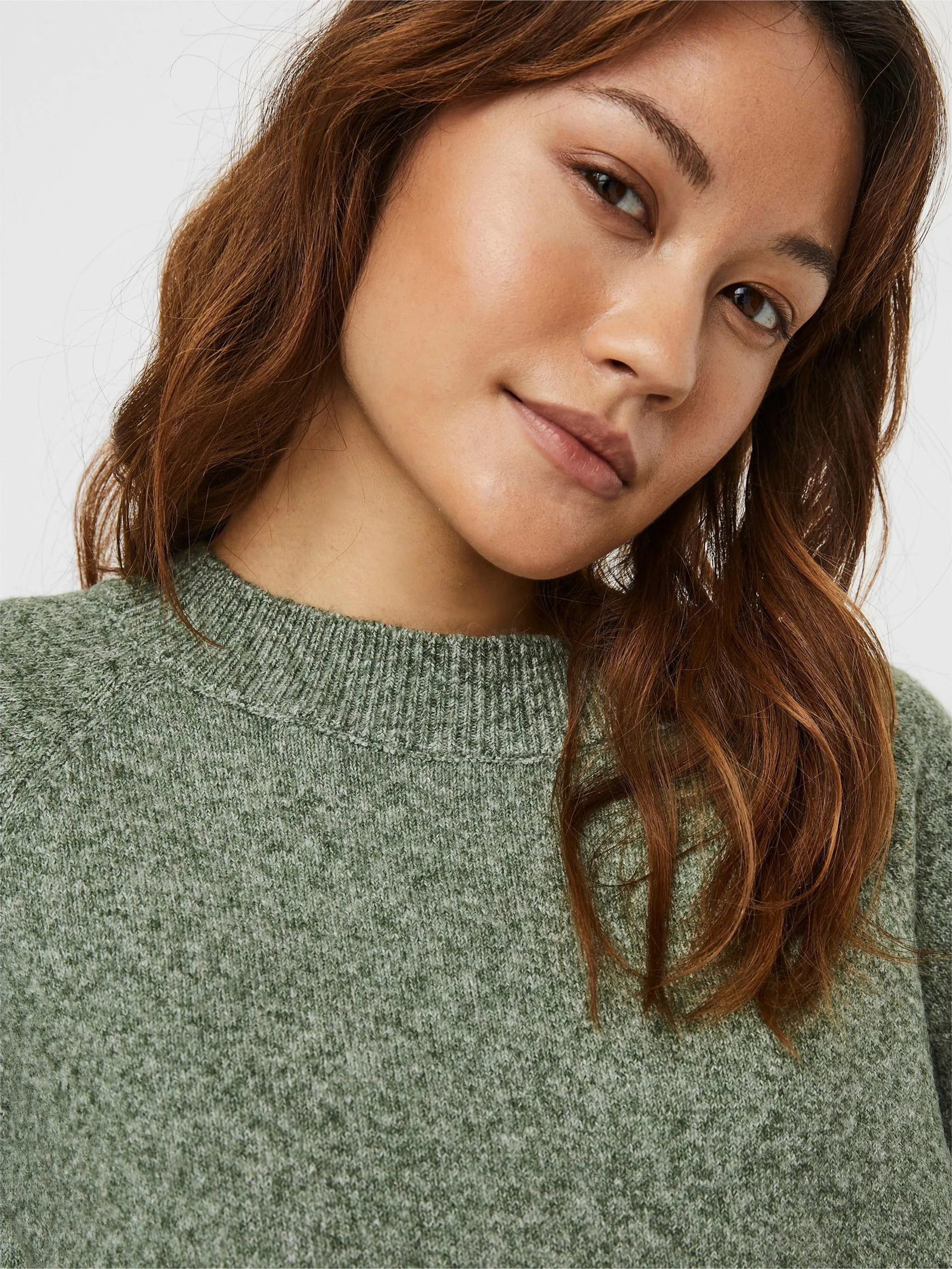 Vero Moda 10201022 VMDOFFY LS O-NECK BLO Grün 790647 224196001 3