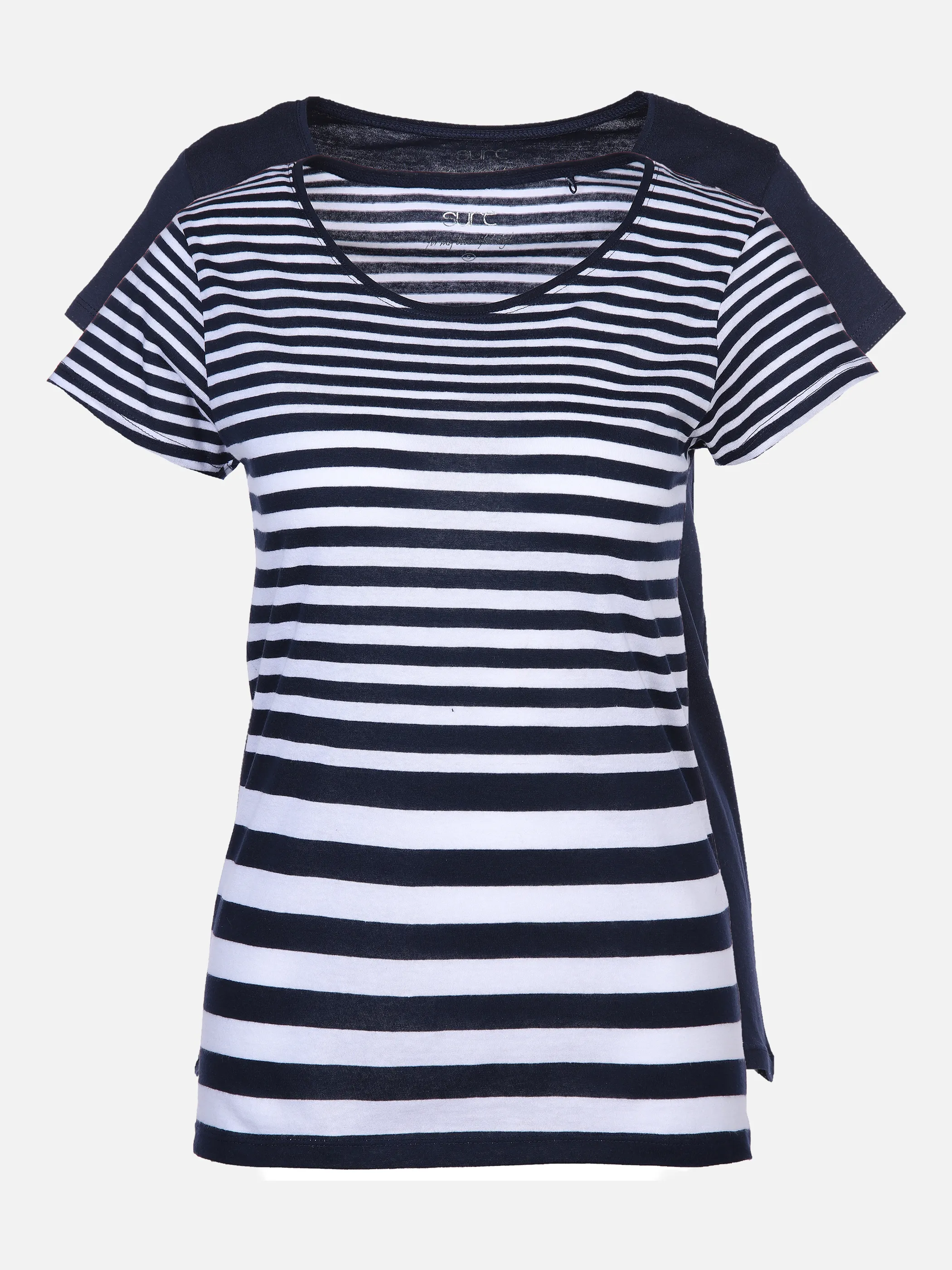 Sure Da-T-Shirt 2er-Pack Streifen/U Blau 851459 NAVY-WHIT/ 1 Sure Da-T-Shirt 2er-Pack Streifen/U Blau 851459 NAVY-WHIT/ 1