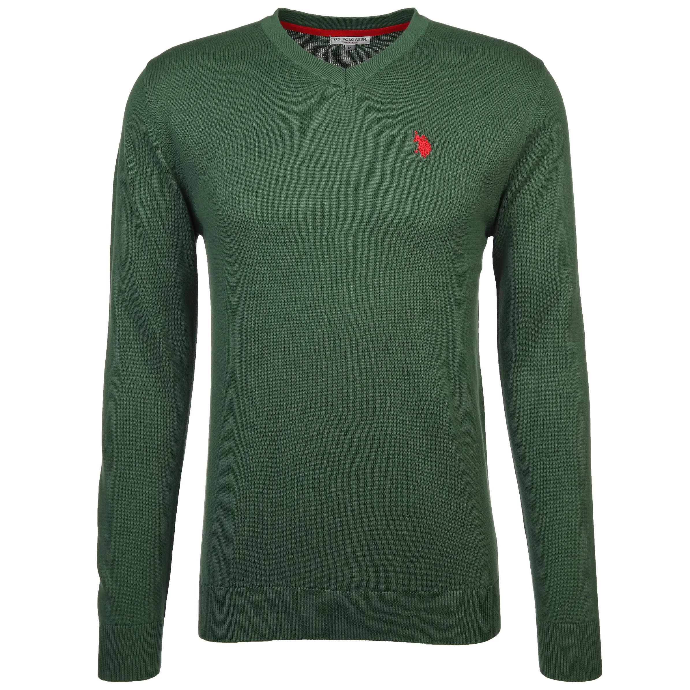 U.S. Polo Assn. He. Pullover V-Ausschnitt Grün 889560 GRÜN 1