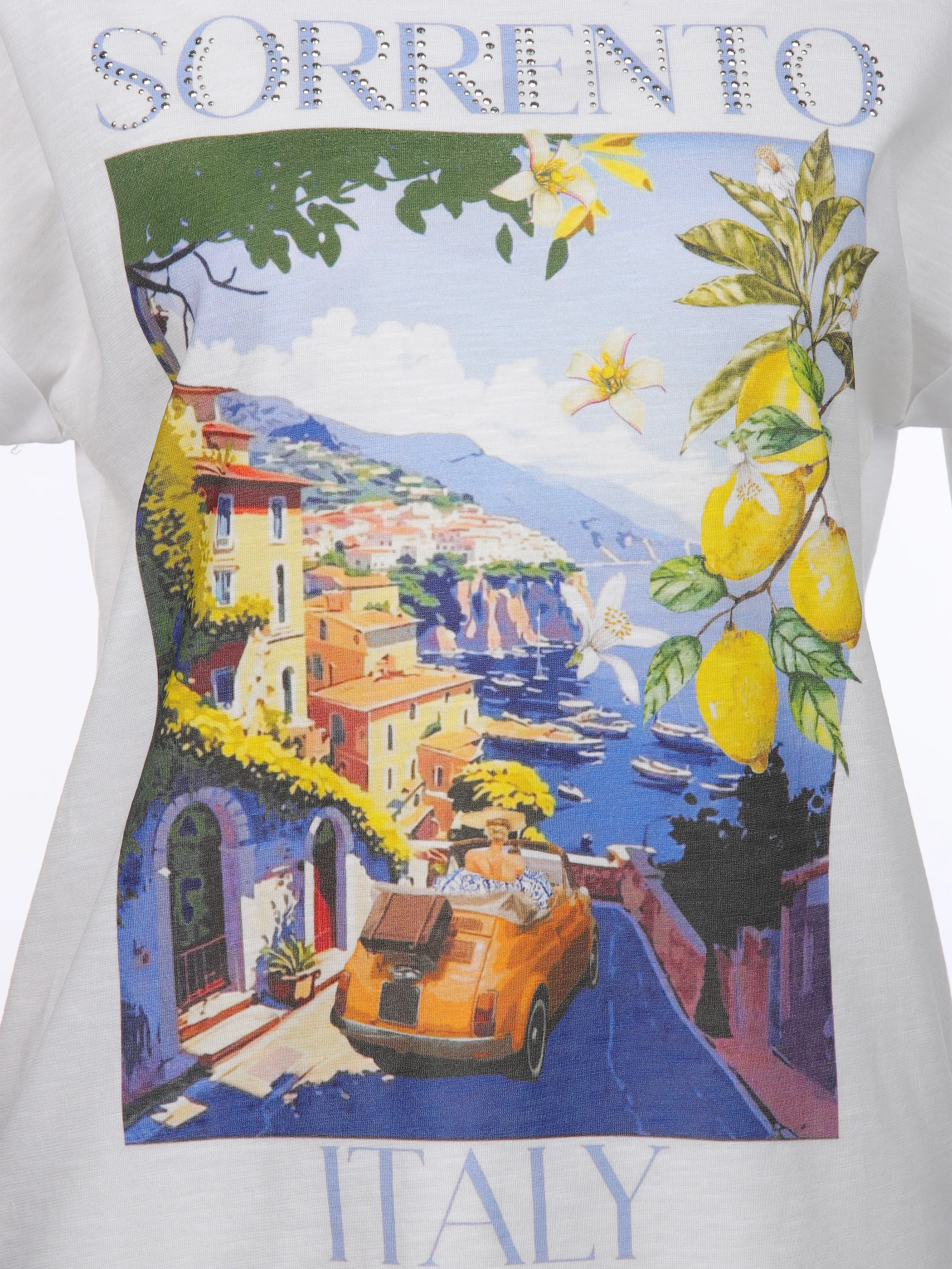 Sure Da-T-Shirt m. Frontprint Weiß 915308 SORRENTO 3