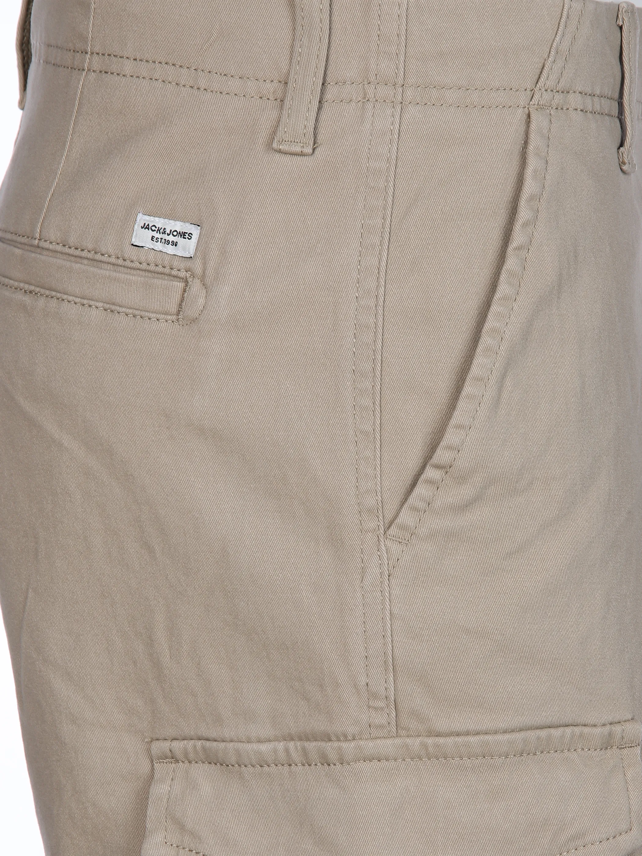 Jack Jones Beige Cotton Bermuda Shorts