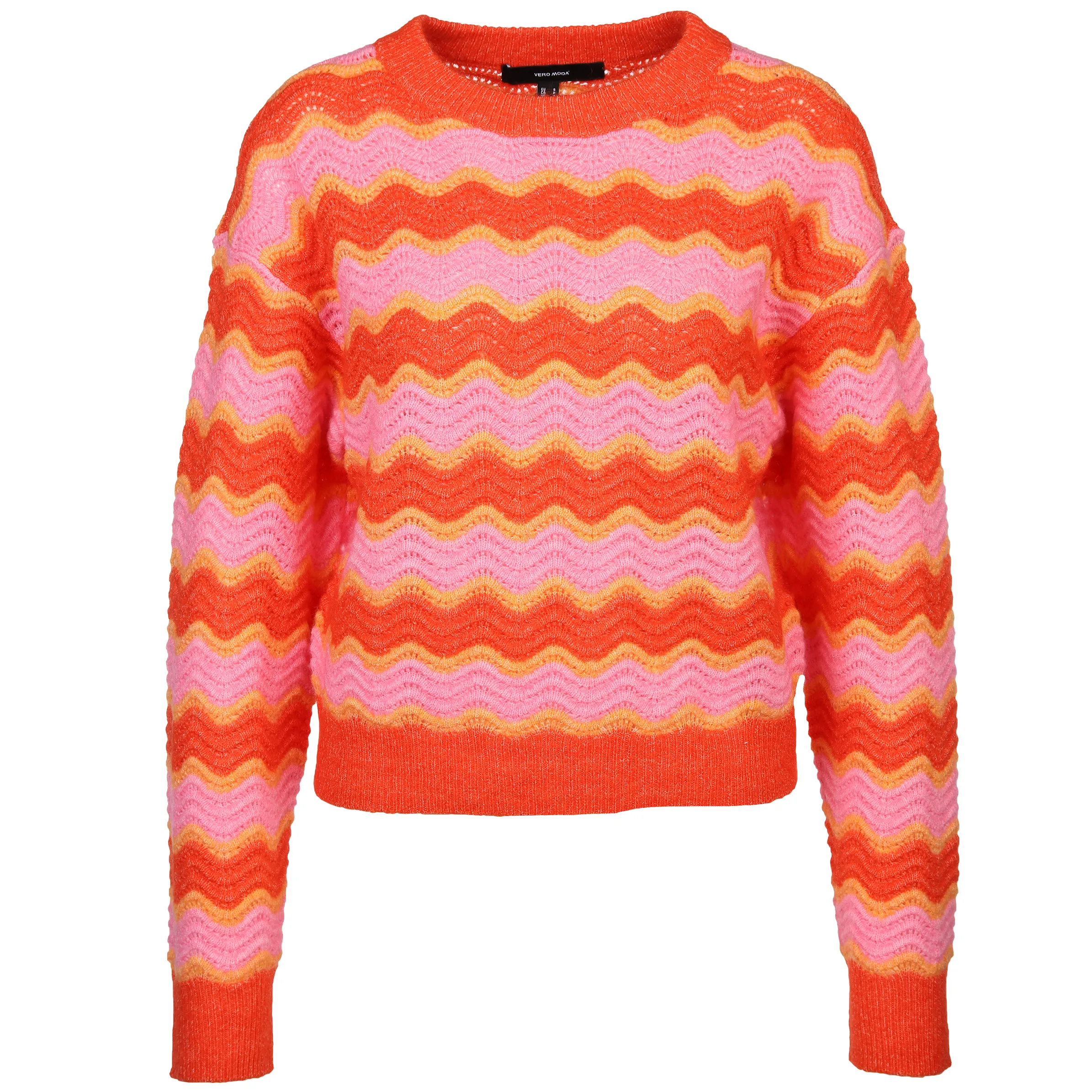 Vero Moda 10290732 VMTELMA LS O-NECK PUL Orange 880188 245496001 1