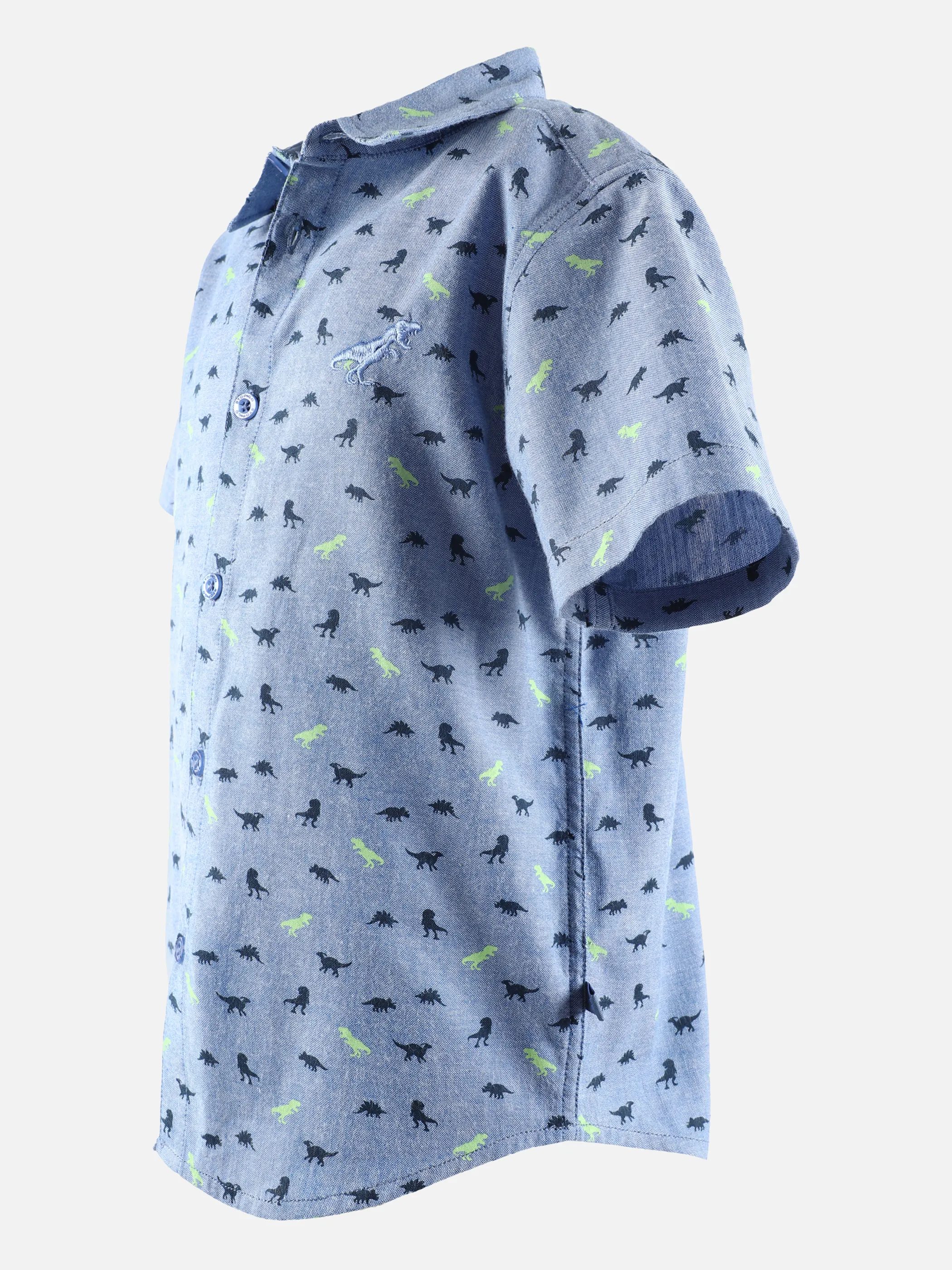 Stop + Go KJ Hemd 1/2 Arm in blau mit AOP Blau 875949 BLAU 3 Stop + Go KJ Hemd 1/2 Arm in blau mit AOP Blau 875949 BLAU 3