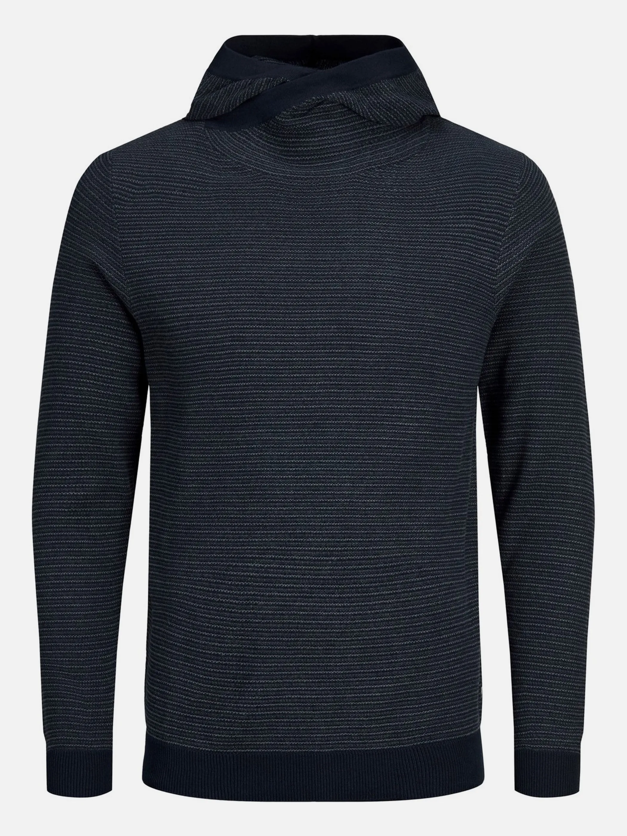 Jack Jones 12190230 JJSTEVE KNIT HOOD Blau 854386 175876002 1