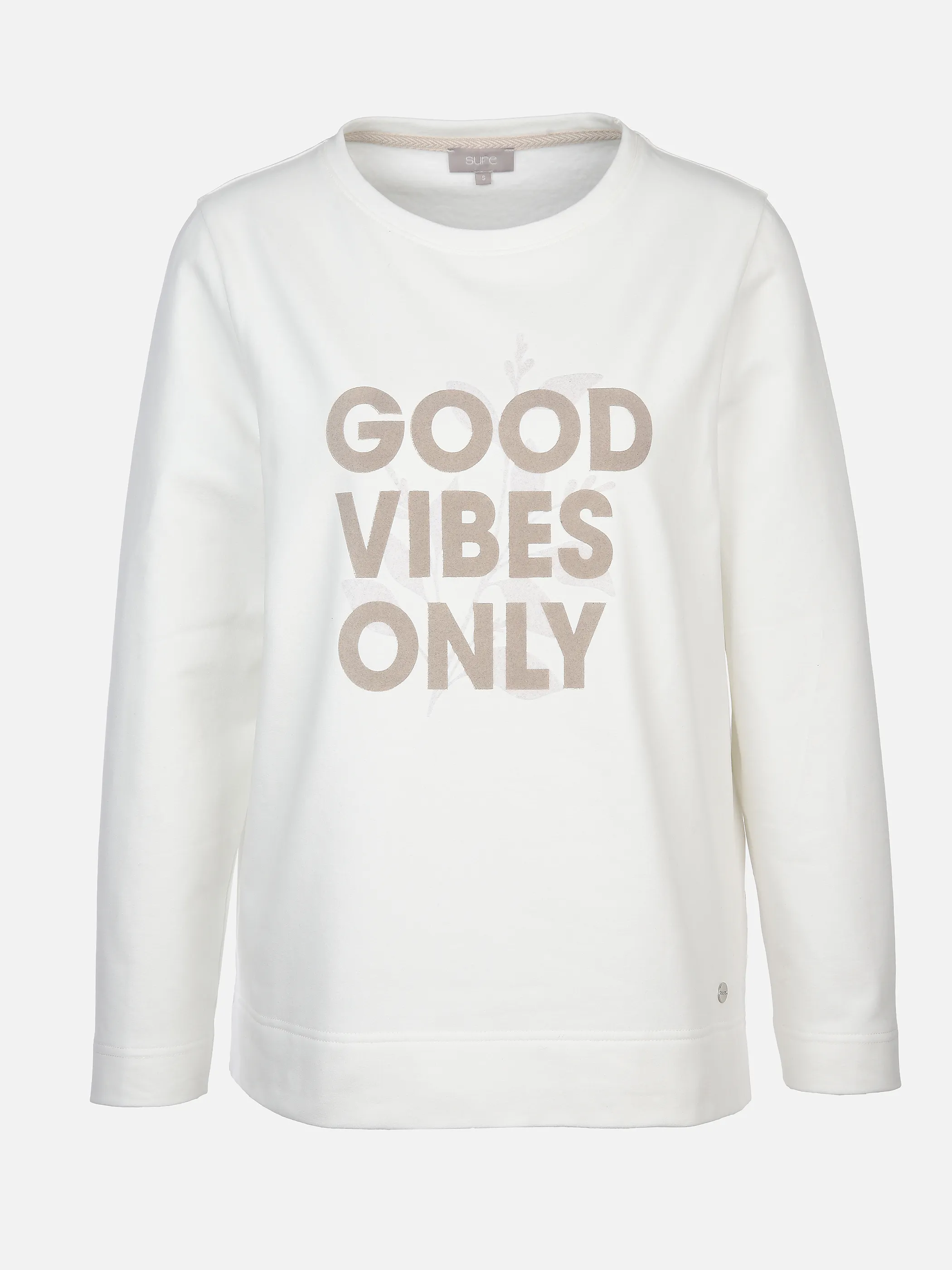 Sure Da-Sweatshirt m. Flockdruck Weiß 897605 OFFWHITE 1