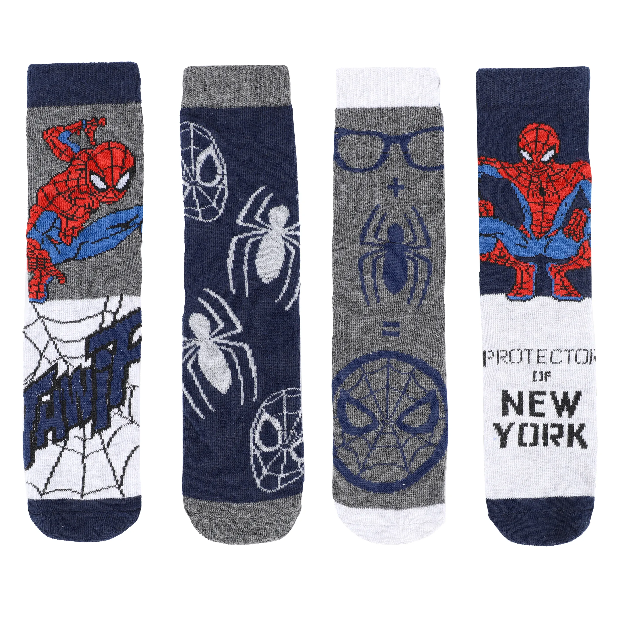 Spidermann KJ Socken 4er Pack Spiderman Bunt 886146 ROTBLAU 1