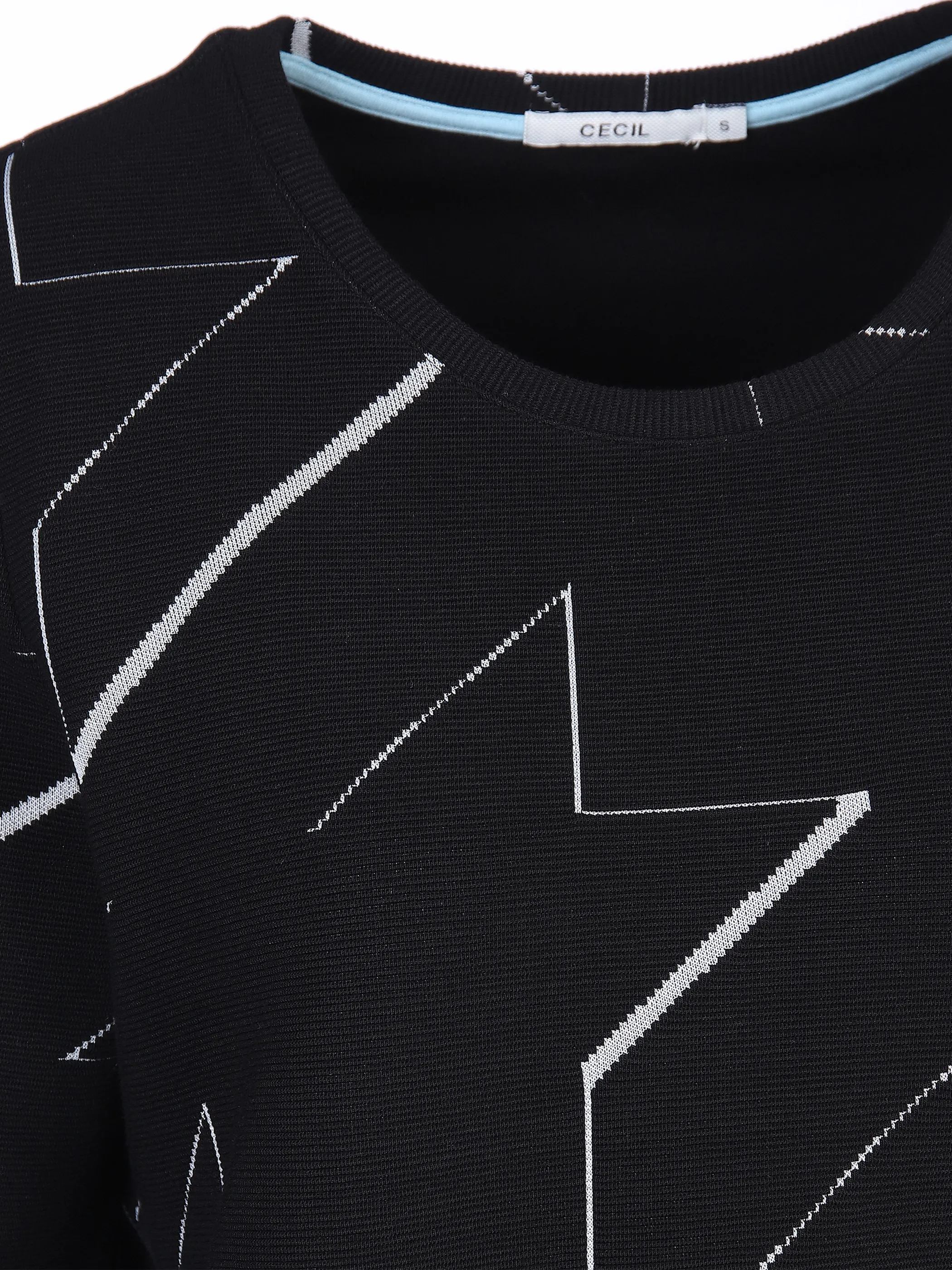 Cecil B318879 TOS Houndstooth Ottoma Schwarz 875546 20001 3 Cecil B318879 TOS Houndstooth Ottoma Schwarz 875546 20001 3
