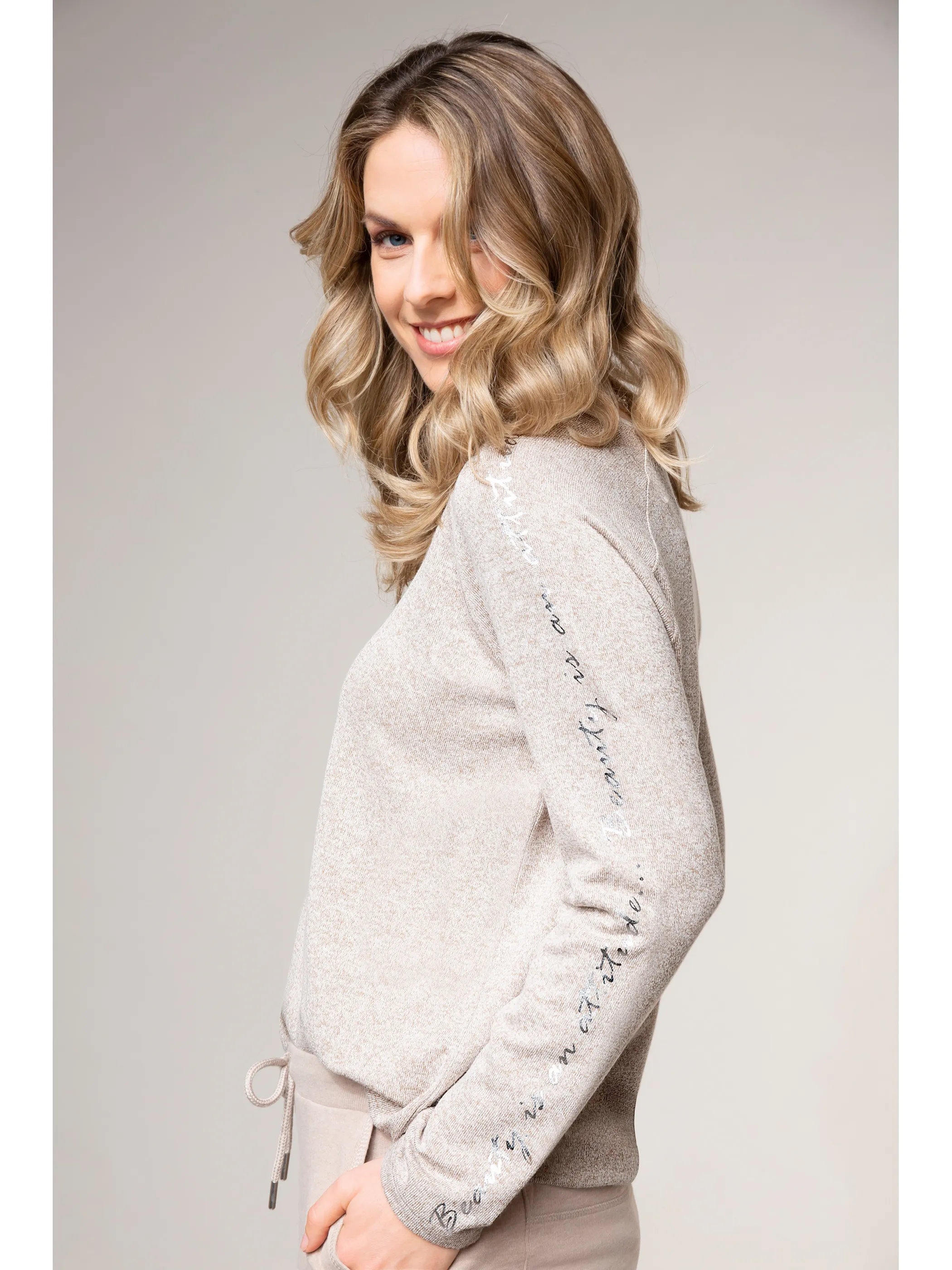 Sure Da-Shirt m. Tunnelzug Braun 852510 BEIGE MEL 4 Sure Da-Shirt m. Tunnelzug Braun 852510 BEIGE MEL 4