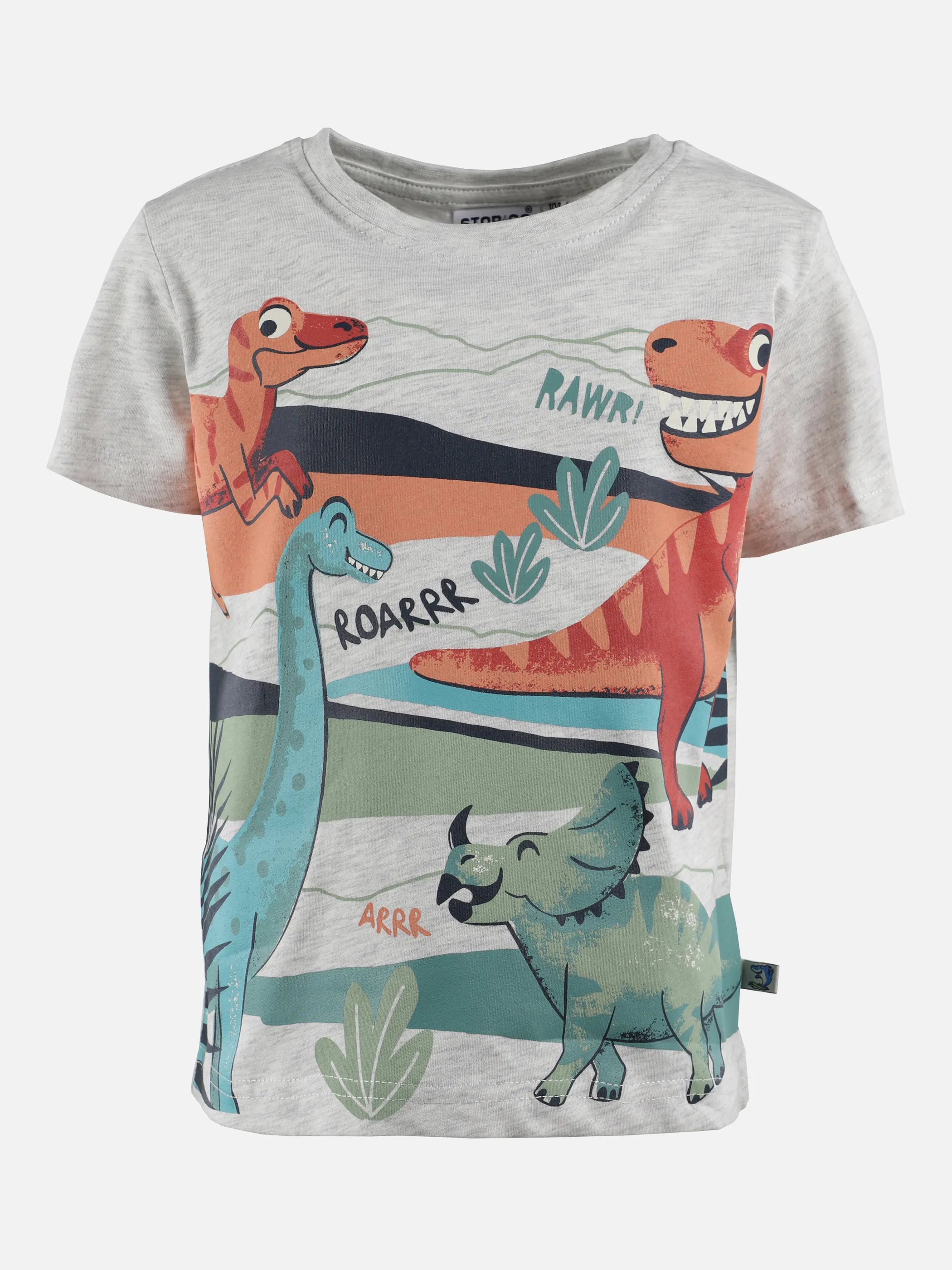 Stop + Go KJ TShirt mit Frontdruck/Applikation Grau 875579 GRAU MEL 1 Stop + Go KJ TShirt mit Frontdruck/Applikation Grau 875579 GRAU MEL 1